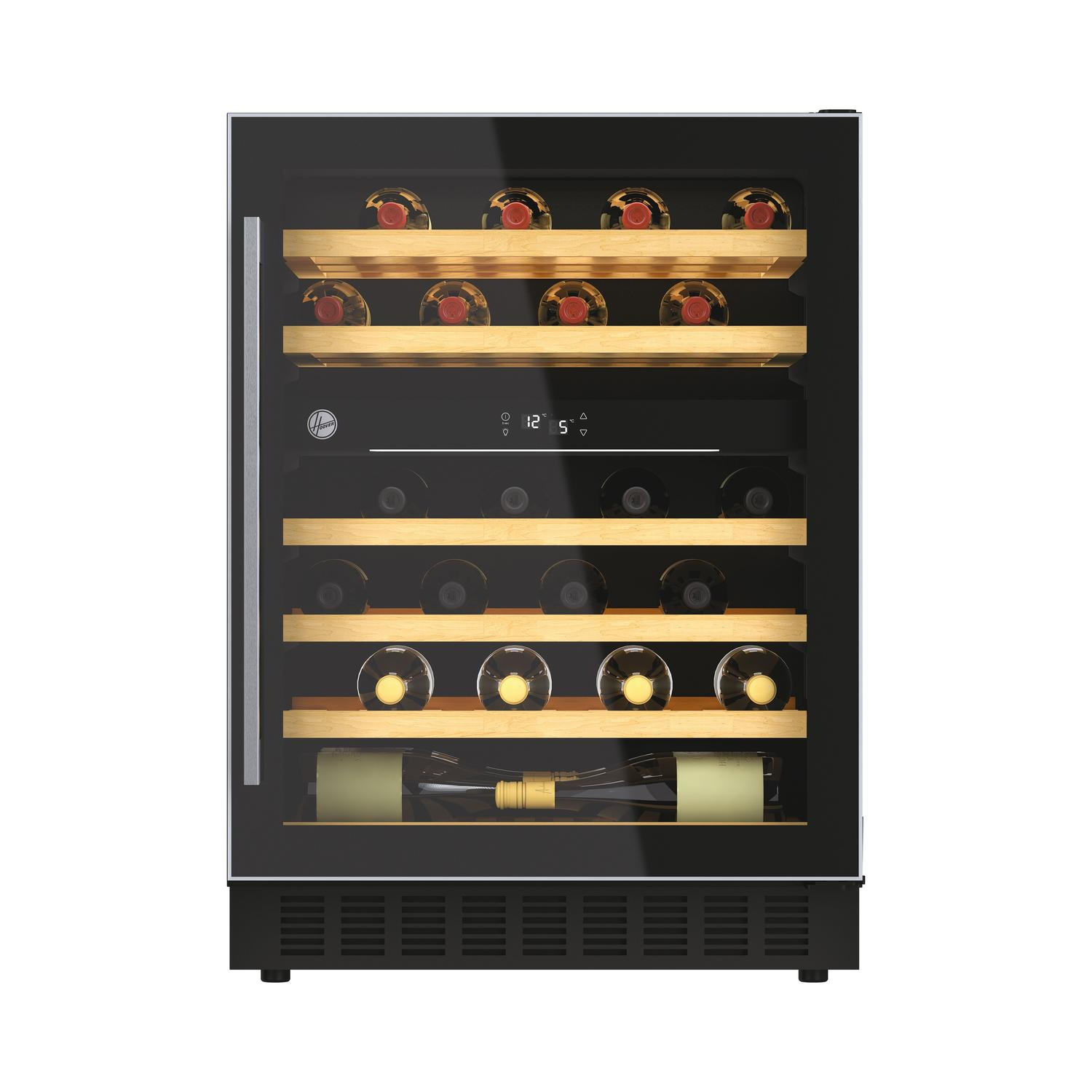 Hoover HWCB60UK/N 59.5cm Under Counter Wine Cooler - Black