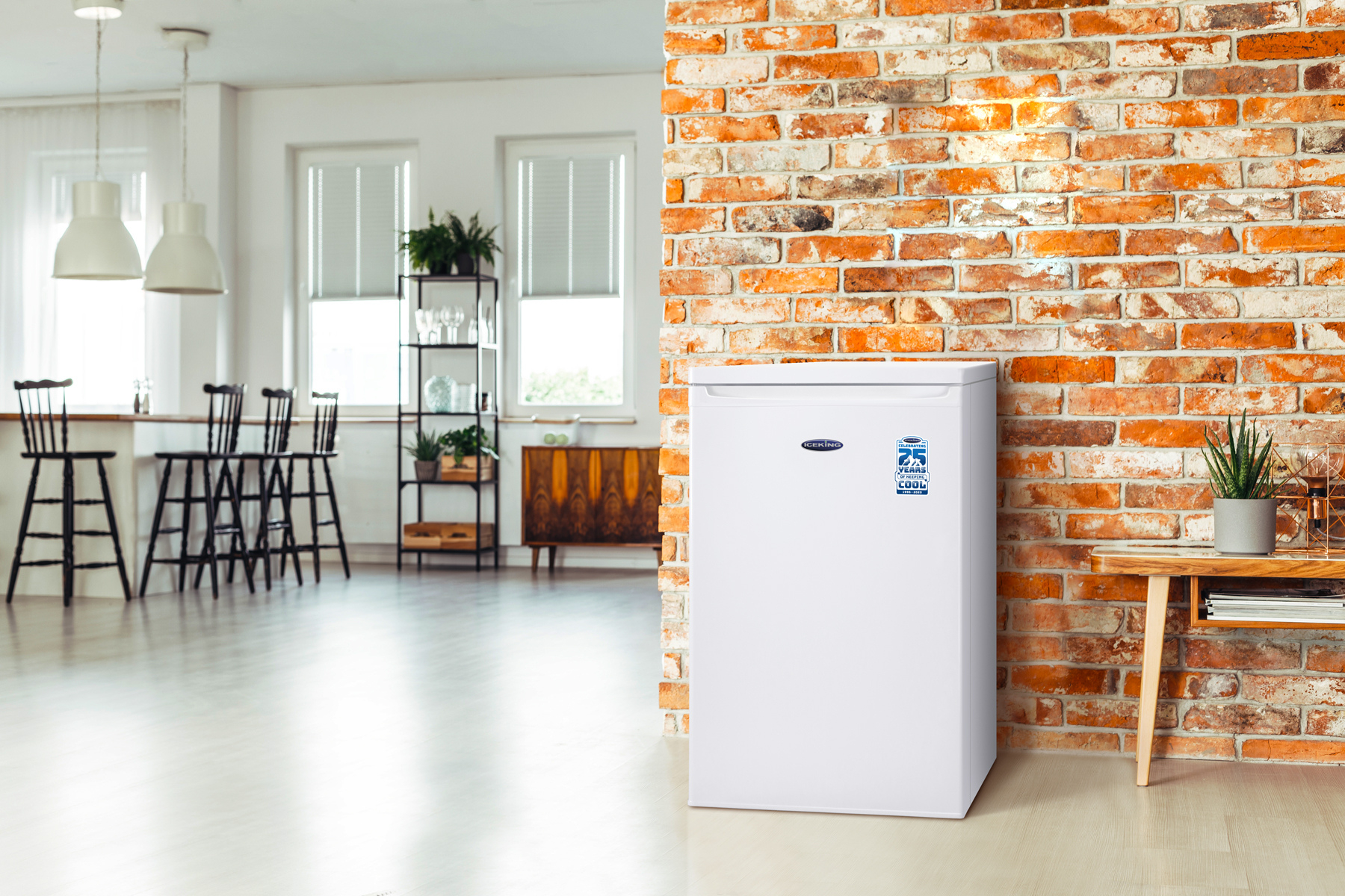 Iceking RHL550EW 55cm Under Counter Larder Fridge - White