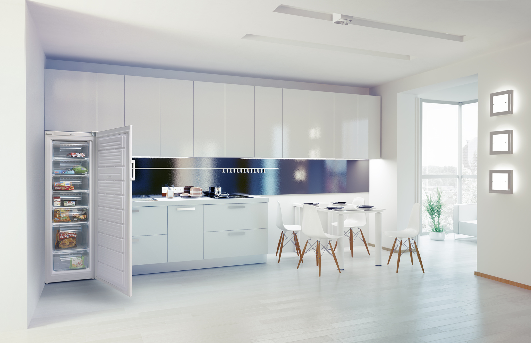 Iceking RZ245EW 60cm Tall Upright Freezer - White