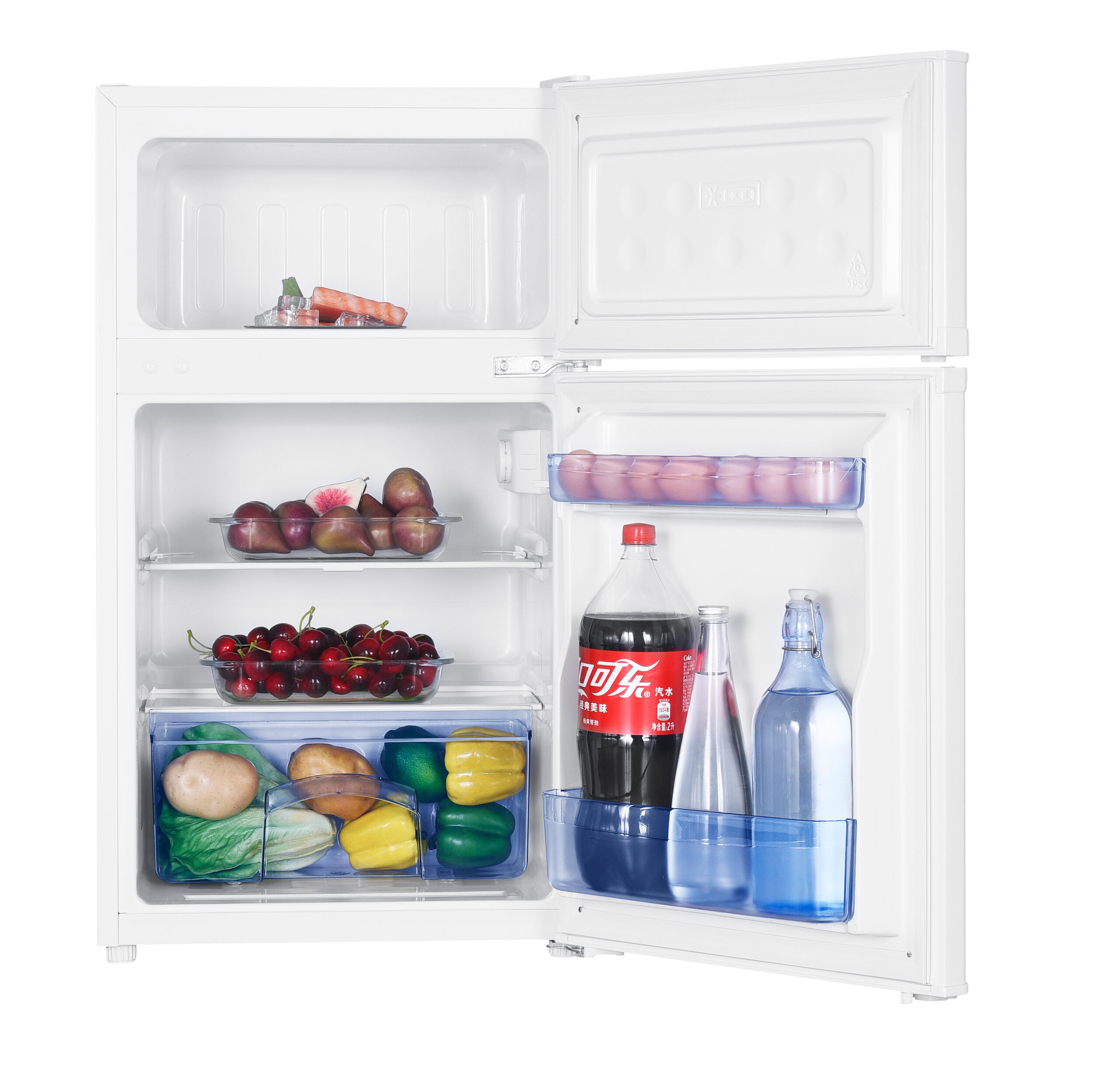 IceKing IK2022EW 47cm Top Mount Fridge Freezer Under Counter - White