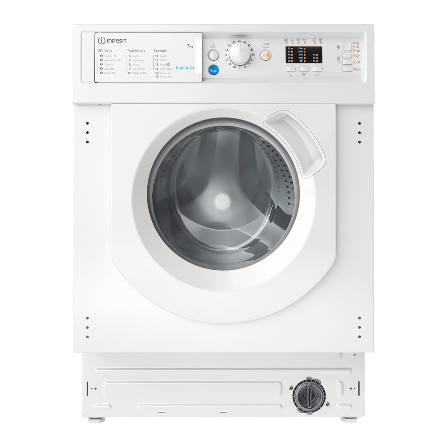 BIWMIL71252UKN 1200 Spin Integrated Washing Machine