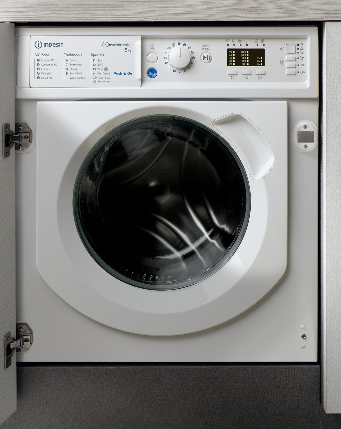 Indesit BIWMIL81485UK 8kg 1400 Spin Integrated Washing Machine - White