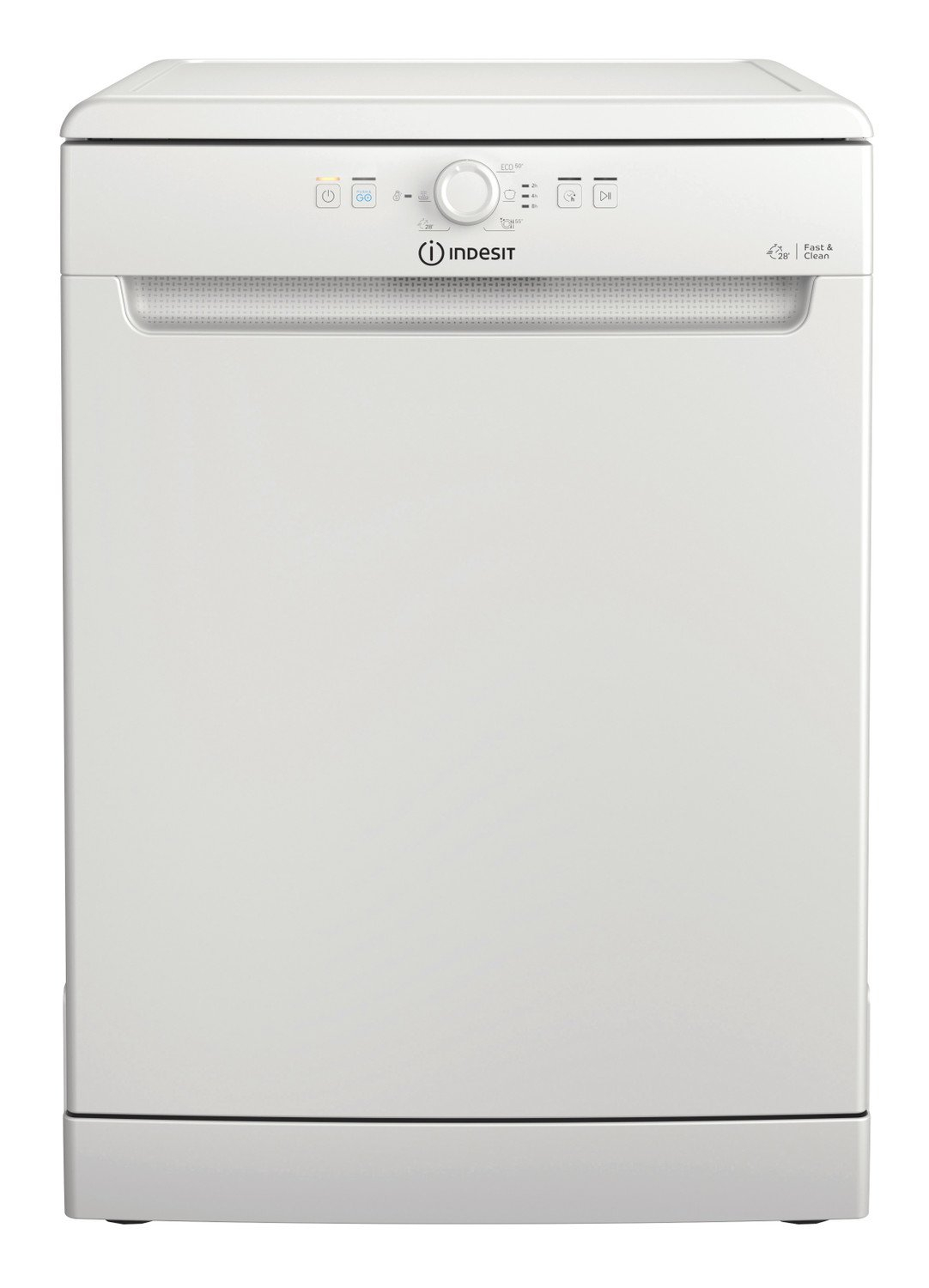 Indesit D2FHK26UK 60cm Dishwasher - White - 14 Place Setting