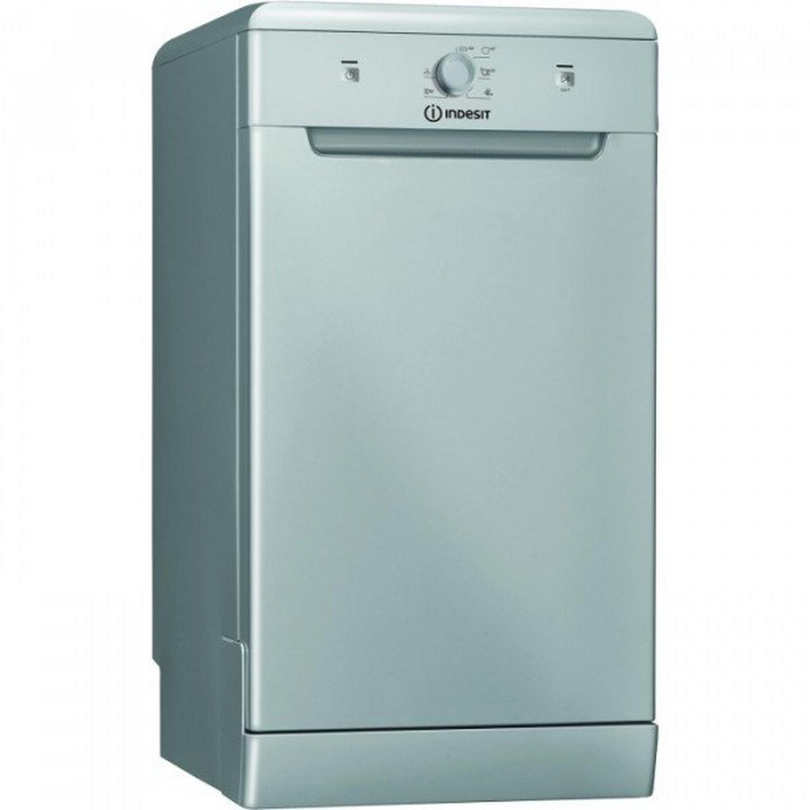 Indesit DSFE1B10SUKN Slimline Dishwasher - Silver - 10 Place Settings