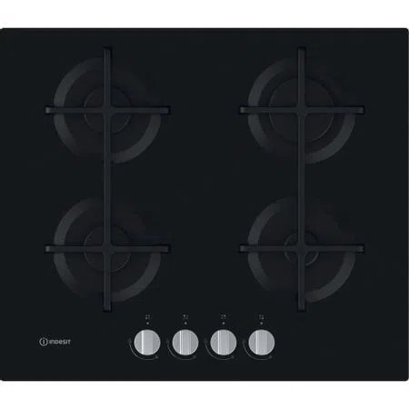 Indesit ING61TBK 59cm Gas Hob - Black