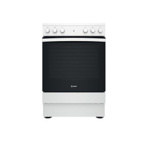 Indesit IS67V5KHW 60cm Single Oven Electric Cooker with Ceramic Hob - White