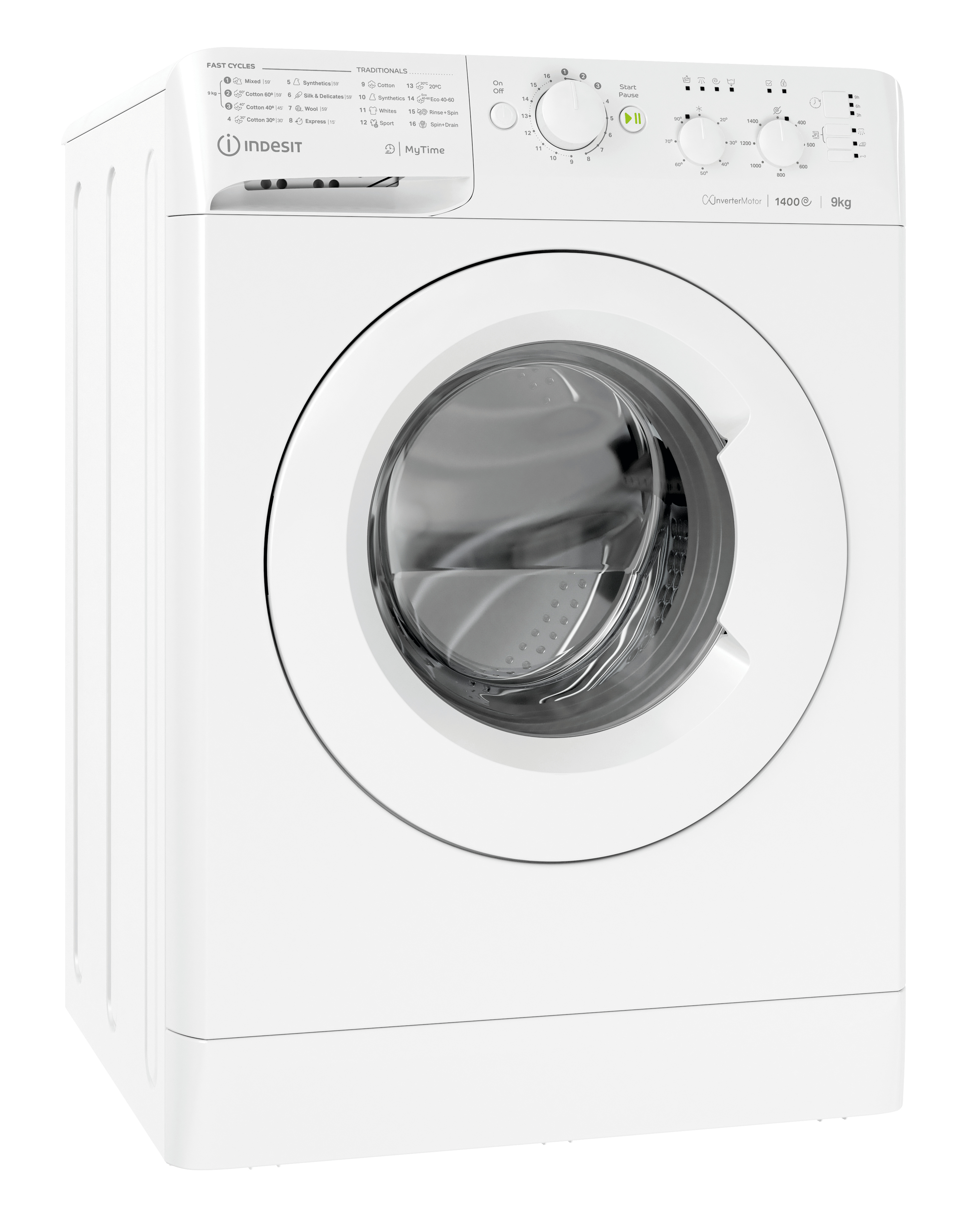 Indesit MTWC91495WUKN 9kg 1400 Spin Washing Machine - White