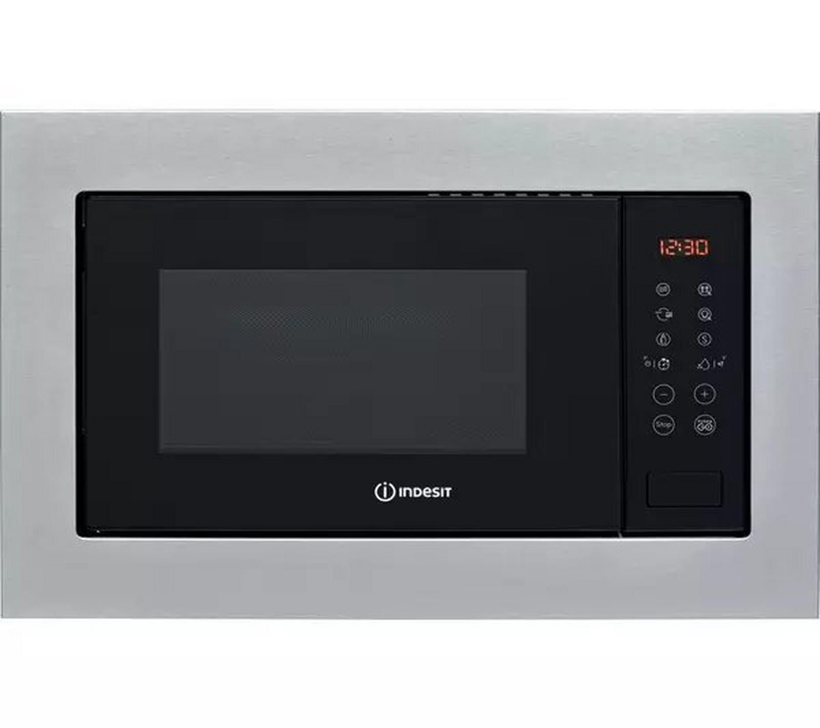 Indesit Push&Go MWI125GX Built In Microwave with Grill - Stainless Steel