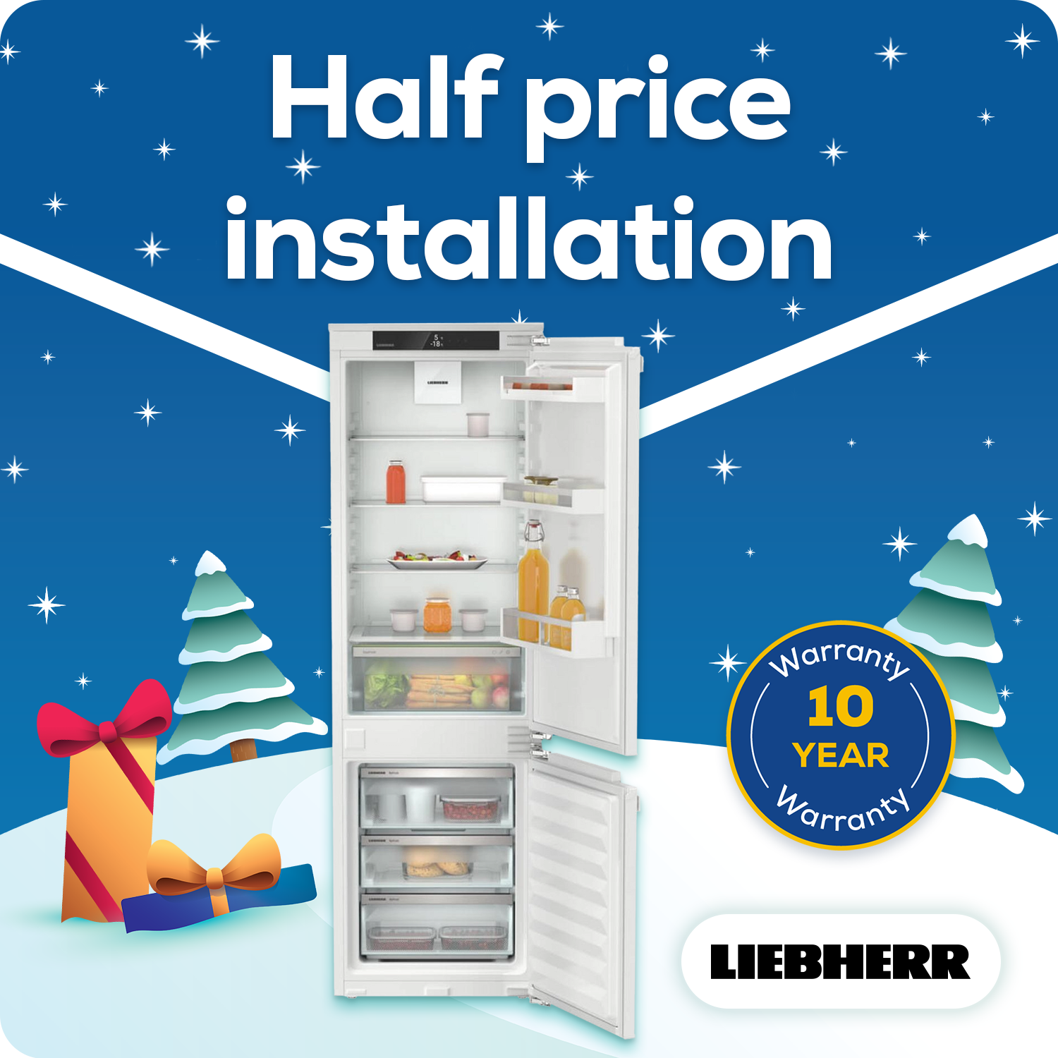 Liebherr IKGN51VE03 55.9cm 60/40 Integrated No Frost Fridge Freezer