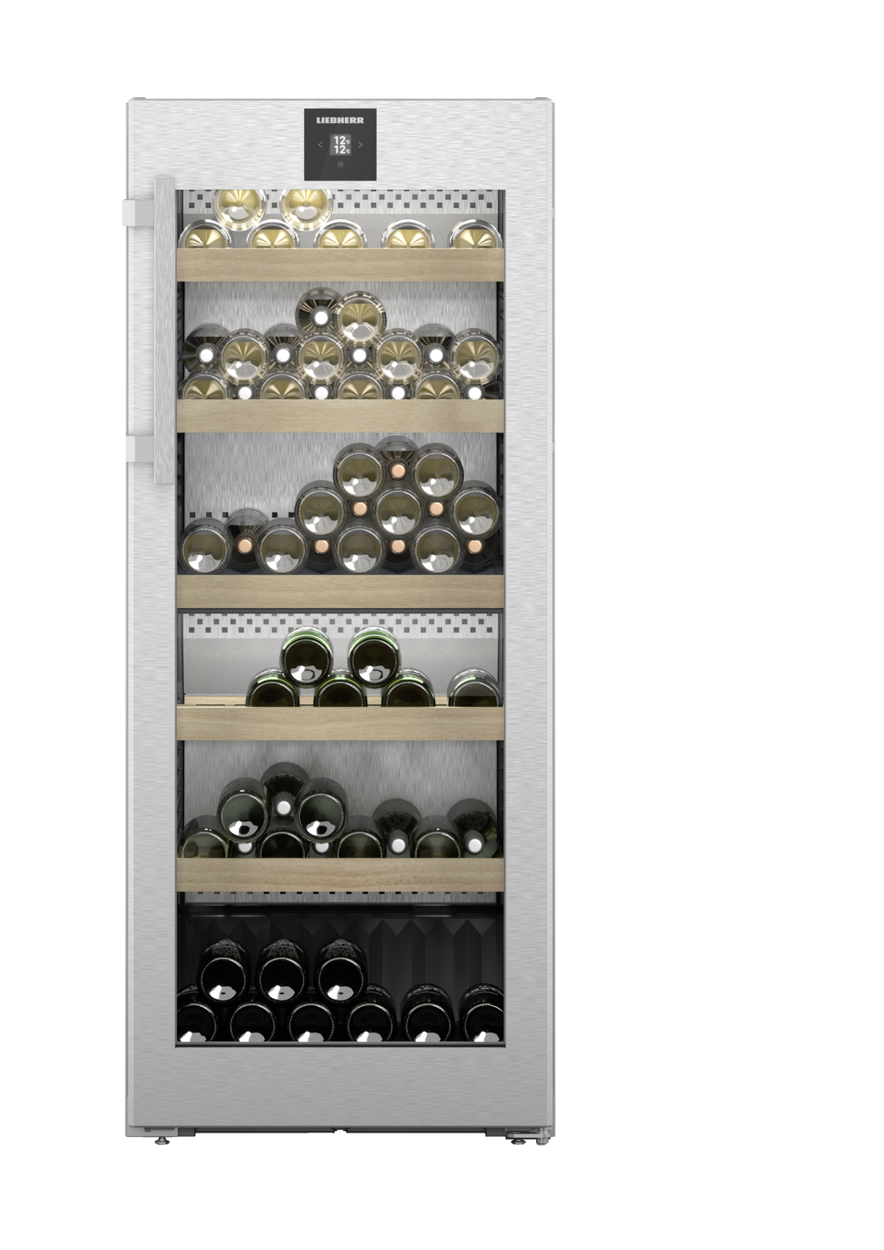 Liebherr WPSD4652 59.7cm Freestanding Vinidor Multi-temperature Wine Cabinet - Silver