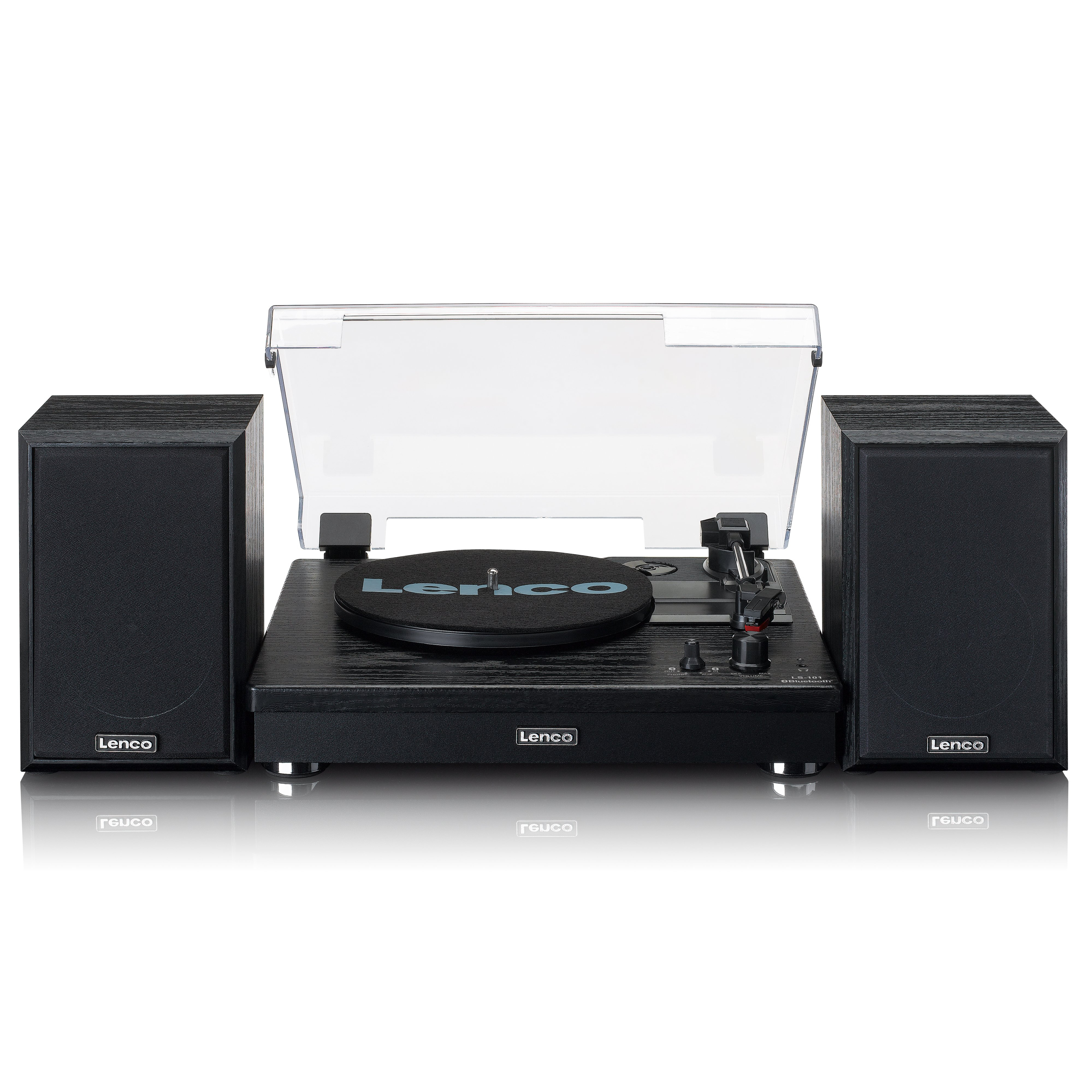 Lenco A004814 Lenco LS-101 Turntable & Hi Fi speakers  - Black