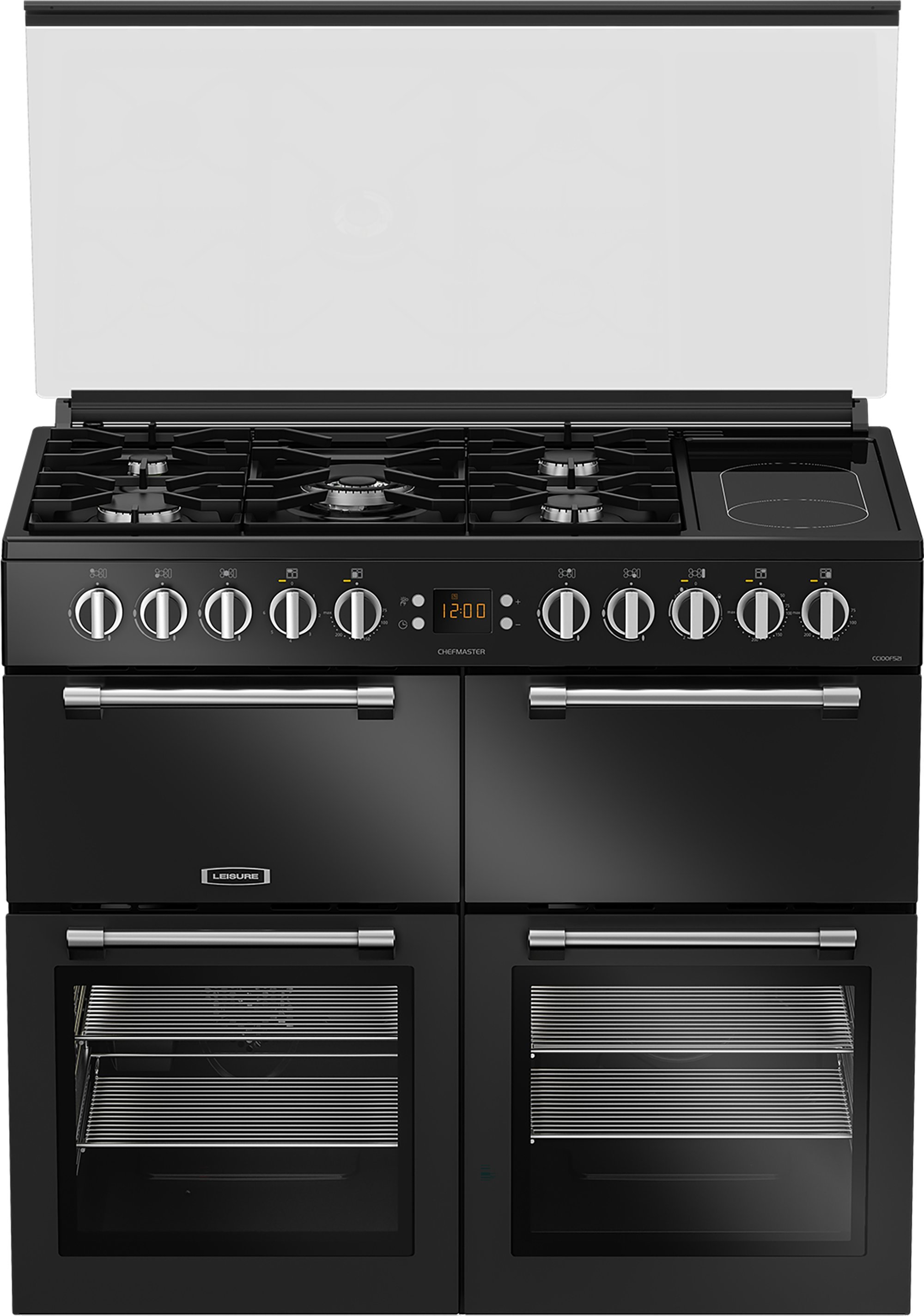 Leisure Leisure CC100F521K 100cm Dual Fuel Range Cooker - Black