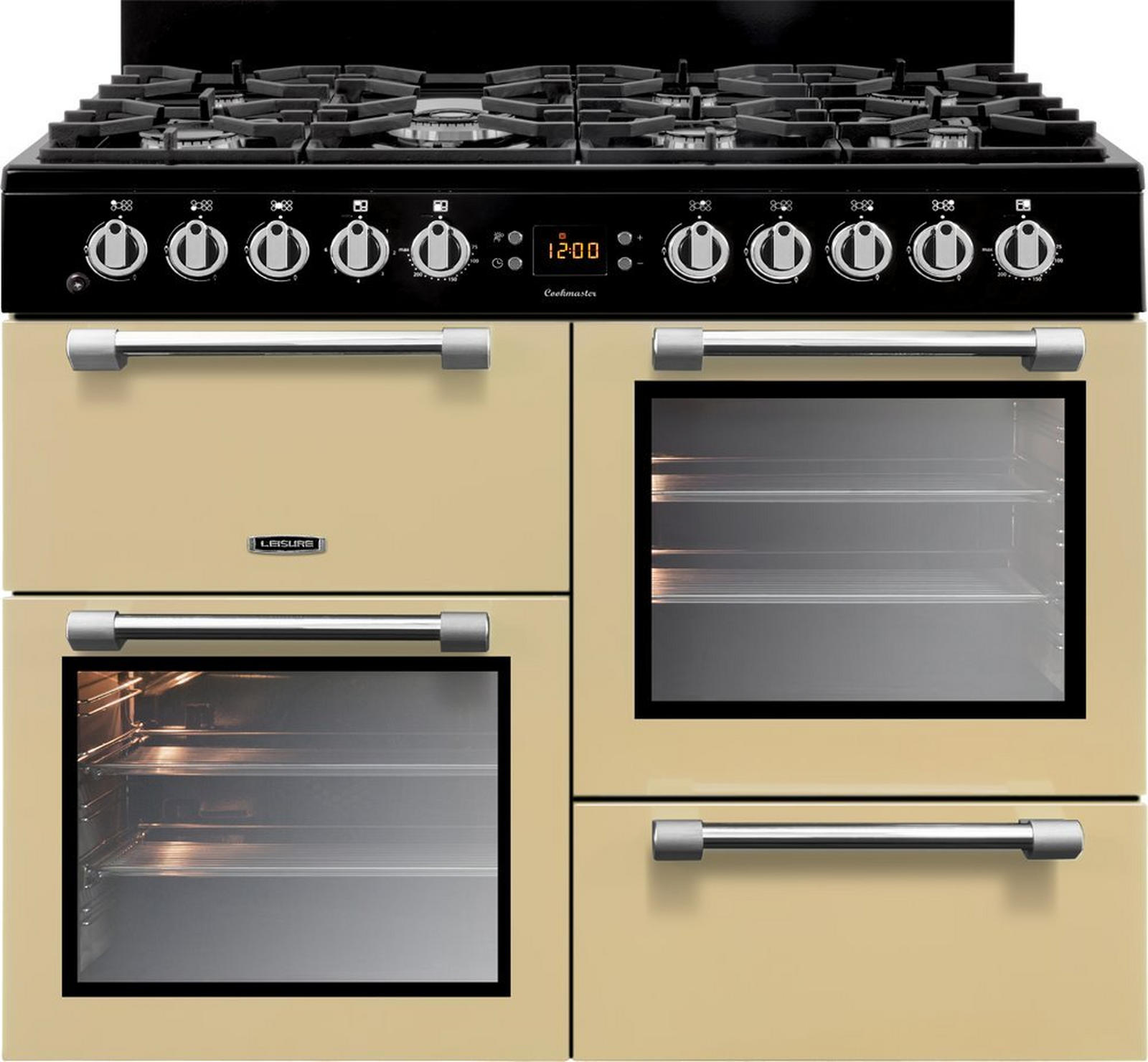 Leisure CK100G232C 100cm Gas Range Cooker with Seven Gas Burners - Cream