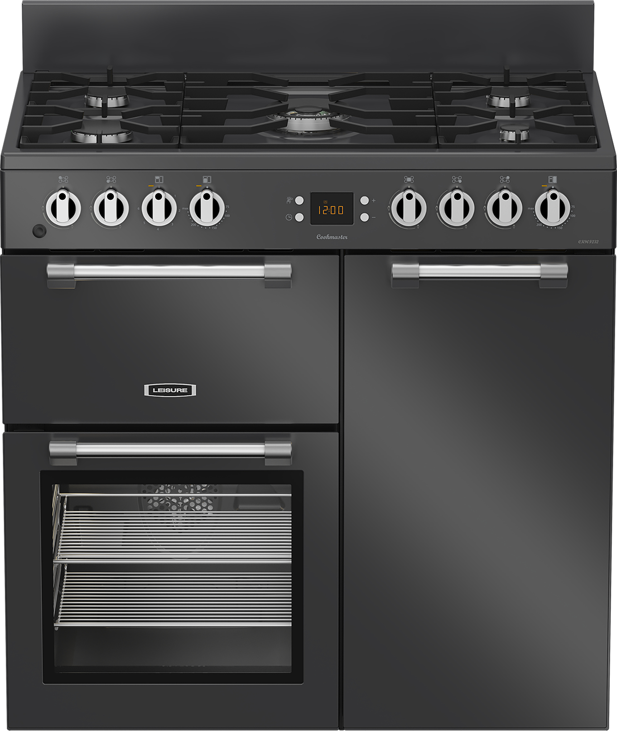  Leisure CK90F232T 90cm Dual Fuel Range Cooker with Two Ovens - Anthracite
