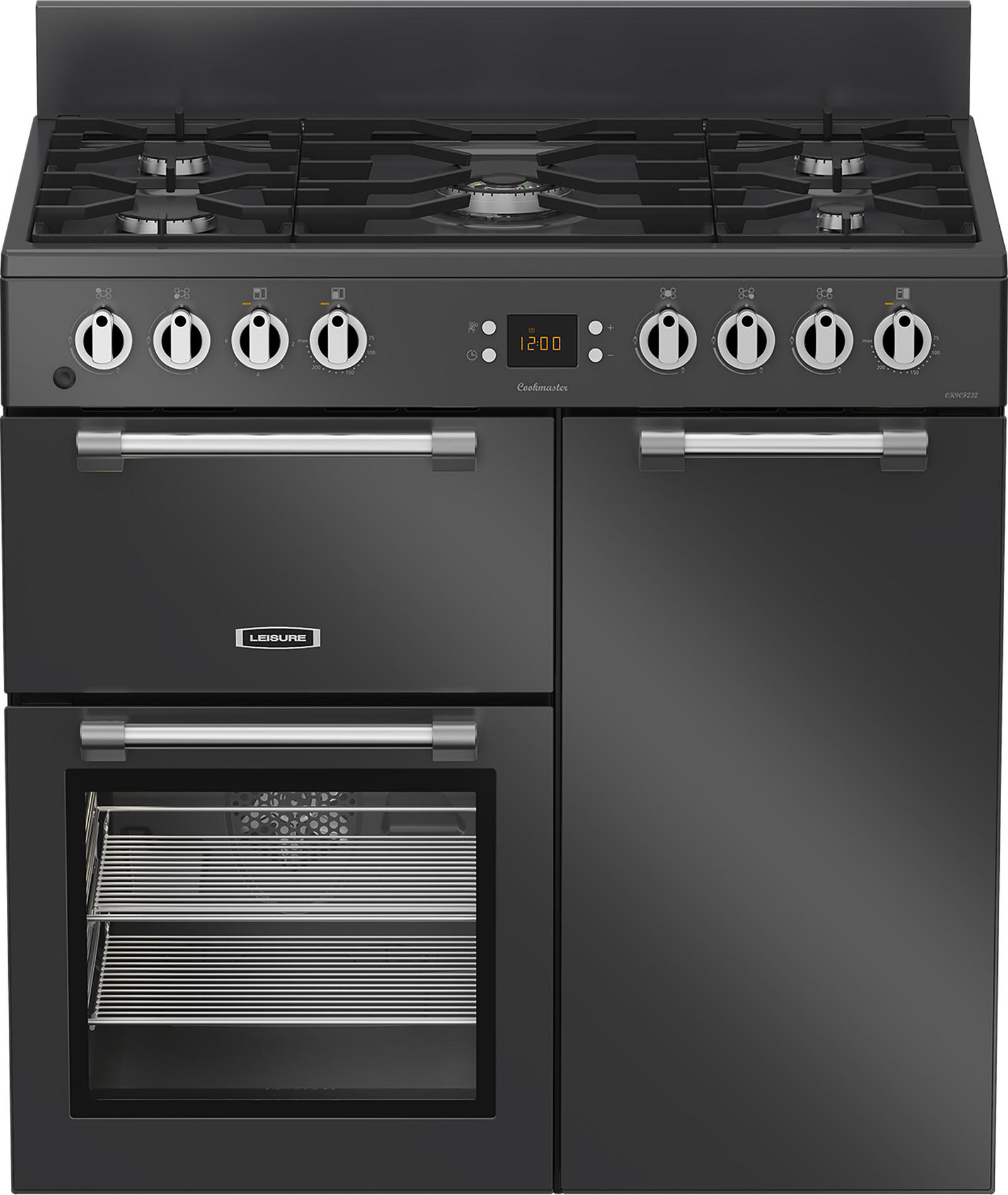 Leisure CK90F232T 90cm Dual Fuel Range Cooker with Two Ovens - Anthracite