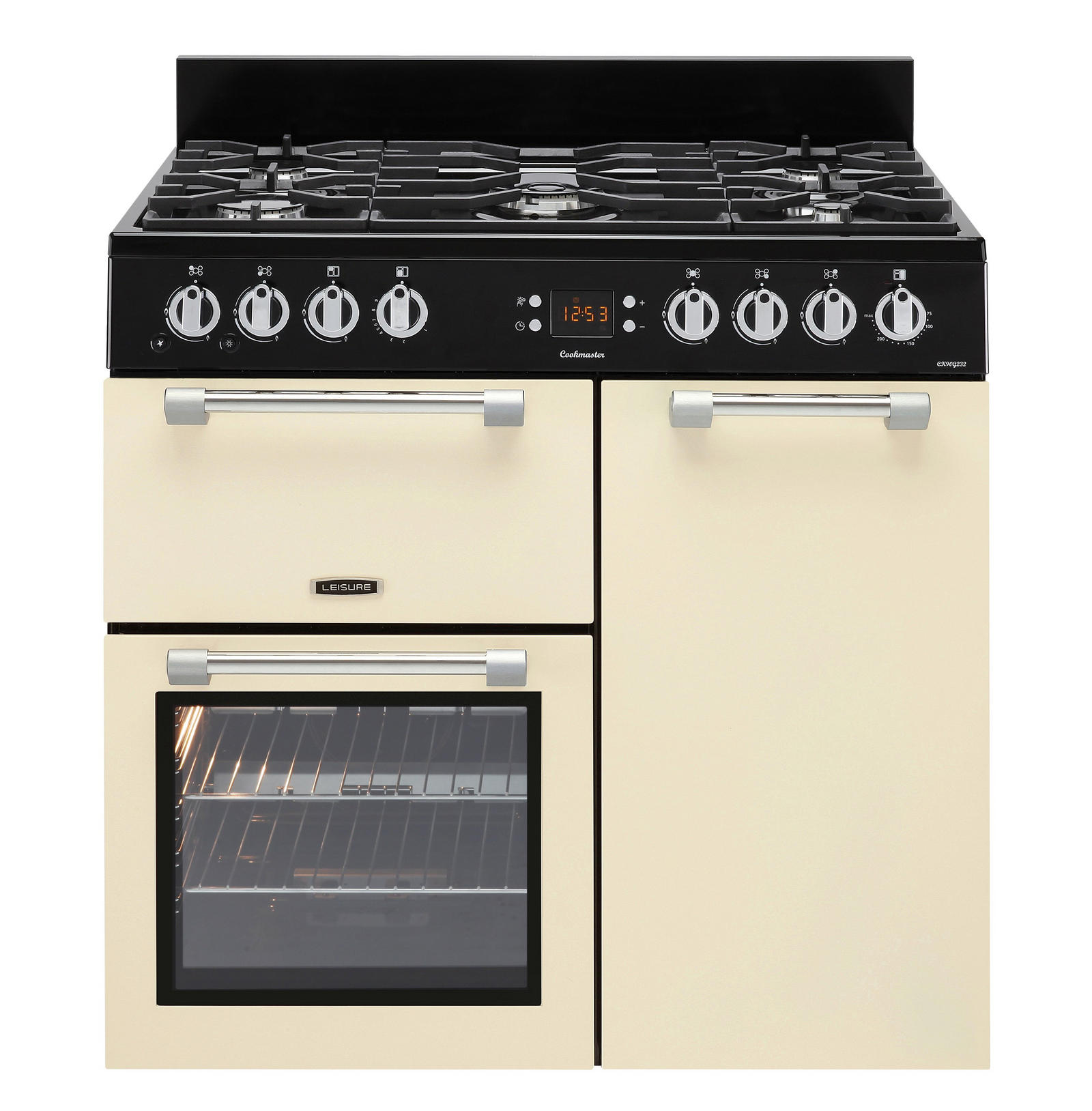 Leisure CK90G232C 90cm Gas Rangecooker with Double Oven and Gas Hob - Cream