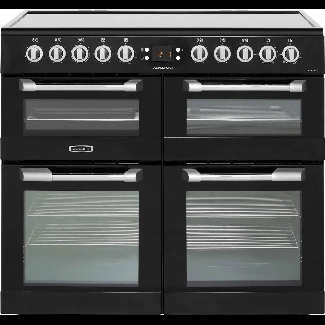 Leisure CS100C510K 100cm Electric Rangecooker with Triple Oven and Electric Hob - Black