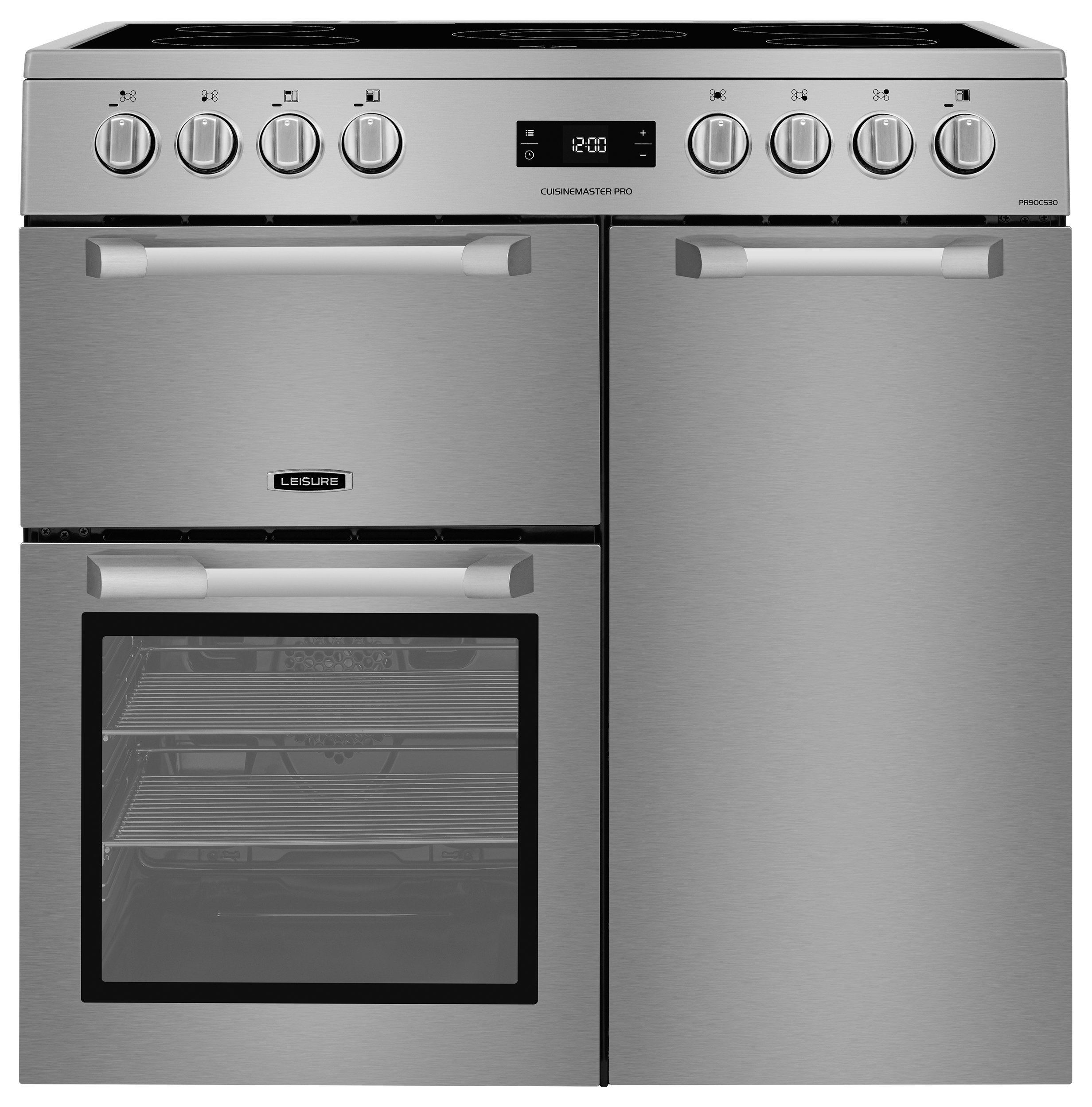 Leisure PR90C530X 90cm Electric Range Cooker with Three Ovens - Stainless Steel