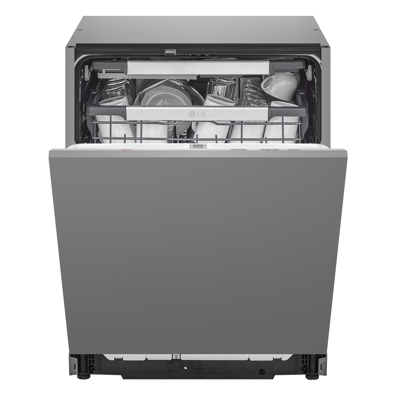 LG TrueSteam QuadWash DB476TXS WiFi Connected Dishwasher - 14 Place Settings
