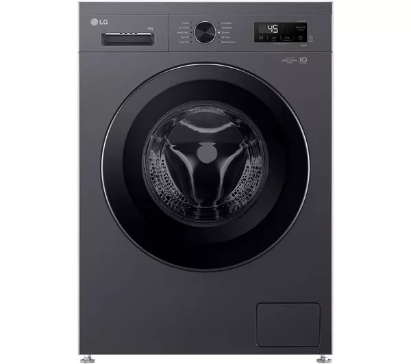 LG F4X1009NMK 9kg 1400 Spin Washing Machine - Slate Grey