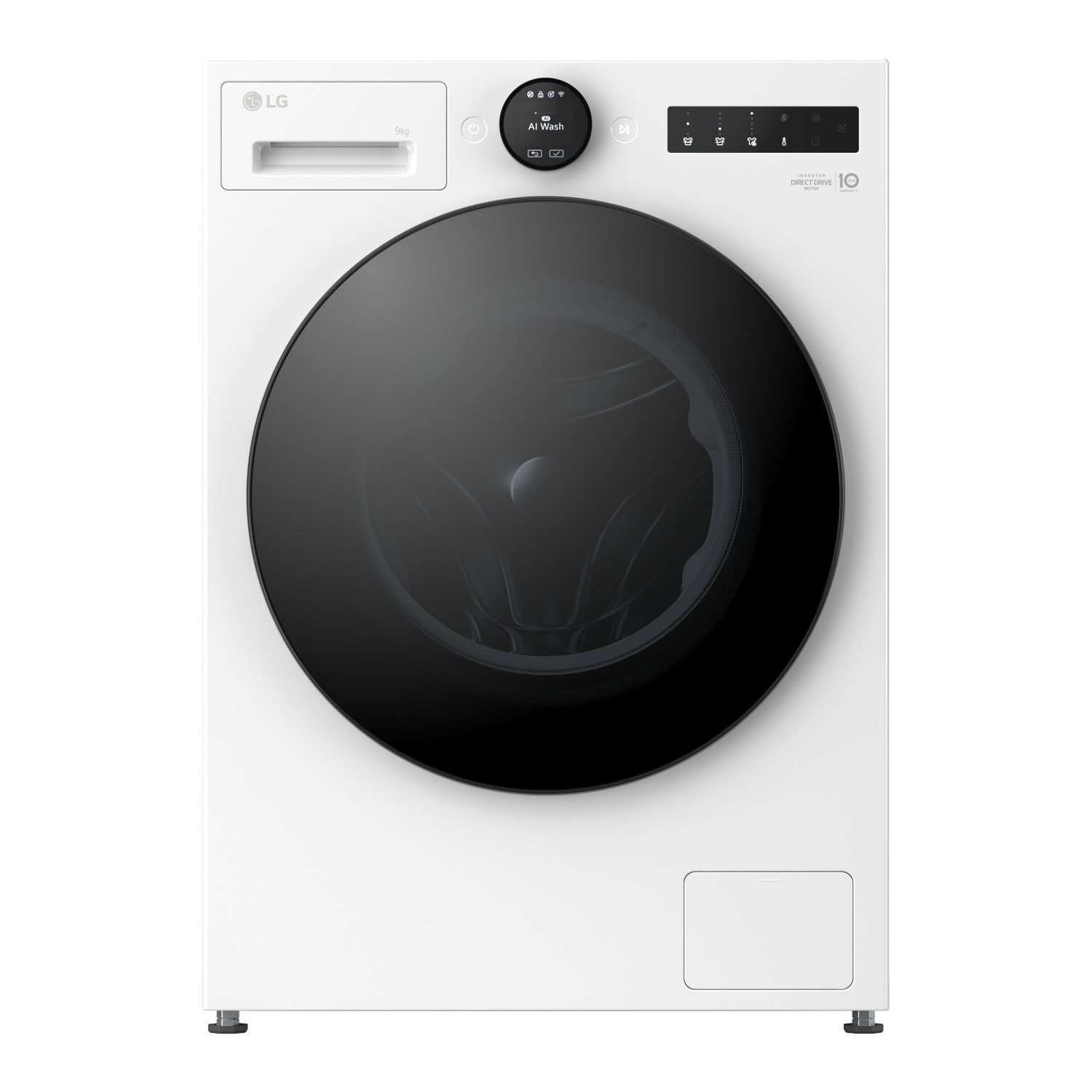 LG Series 7 AI Direct Drive F4X7009TWB - 9 kg 1400 Spin Washing Machine - White