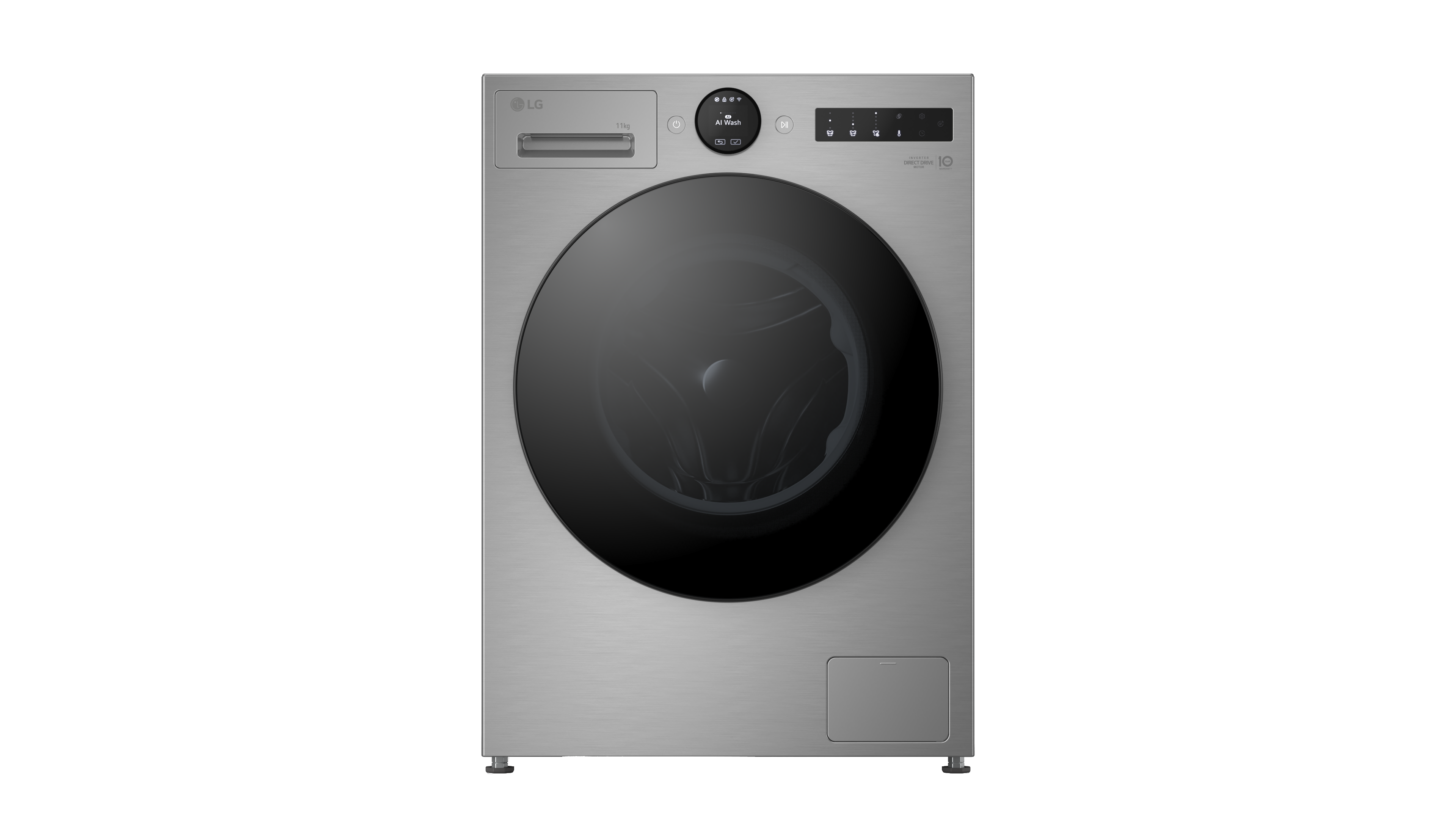 LG F4X7511TSB 11kg 1400 Spin Washing Machine - Silver