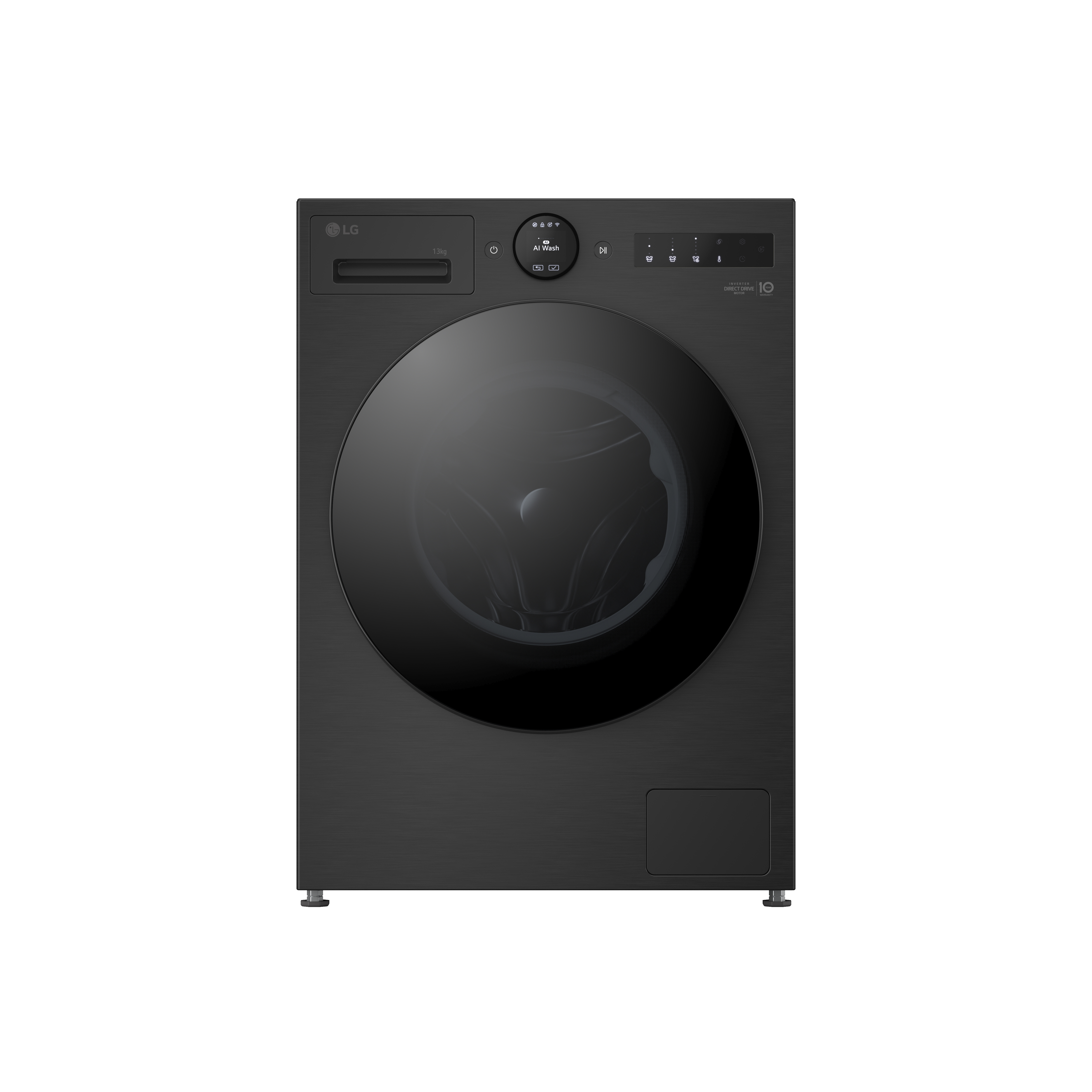 LG Series 7 AI Direct Drive F4X7513TBB - 13 kg Autodose Washing Machine - Matte Black