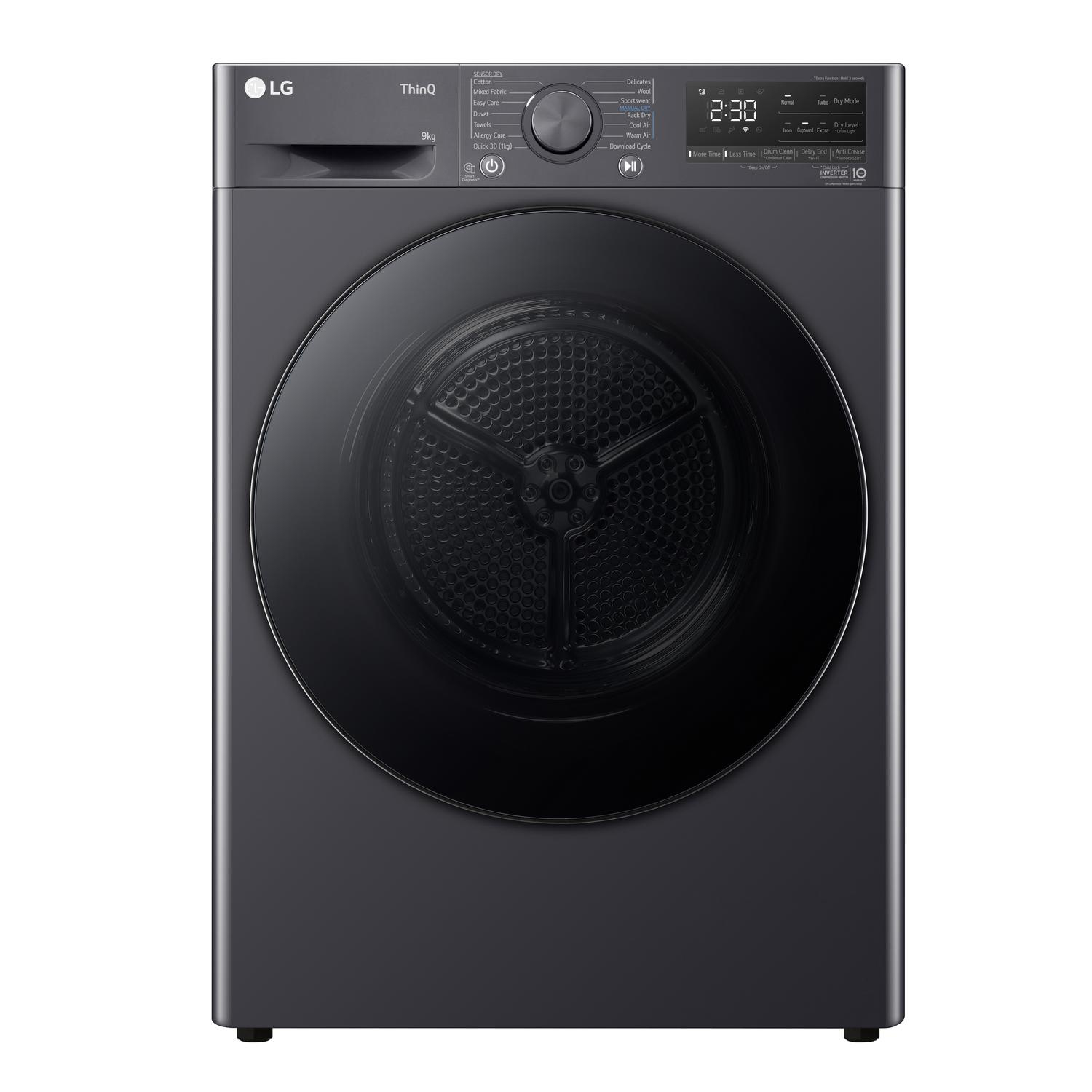LG FDV709GN 9kg Heat Pump Tumble Dryer - Slate Grey