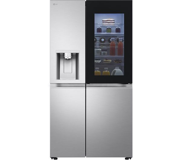 LG GSXE91BSAD Side By Side 91.3cm Non Plumbed - Fridge Freezer - Brushed Steel