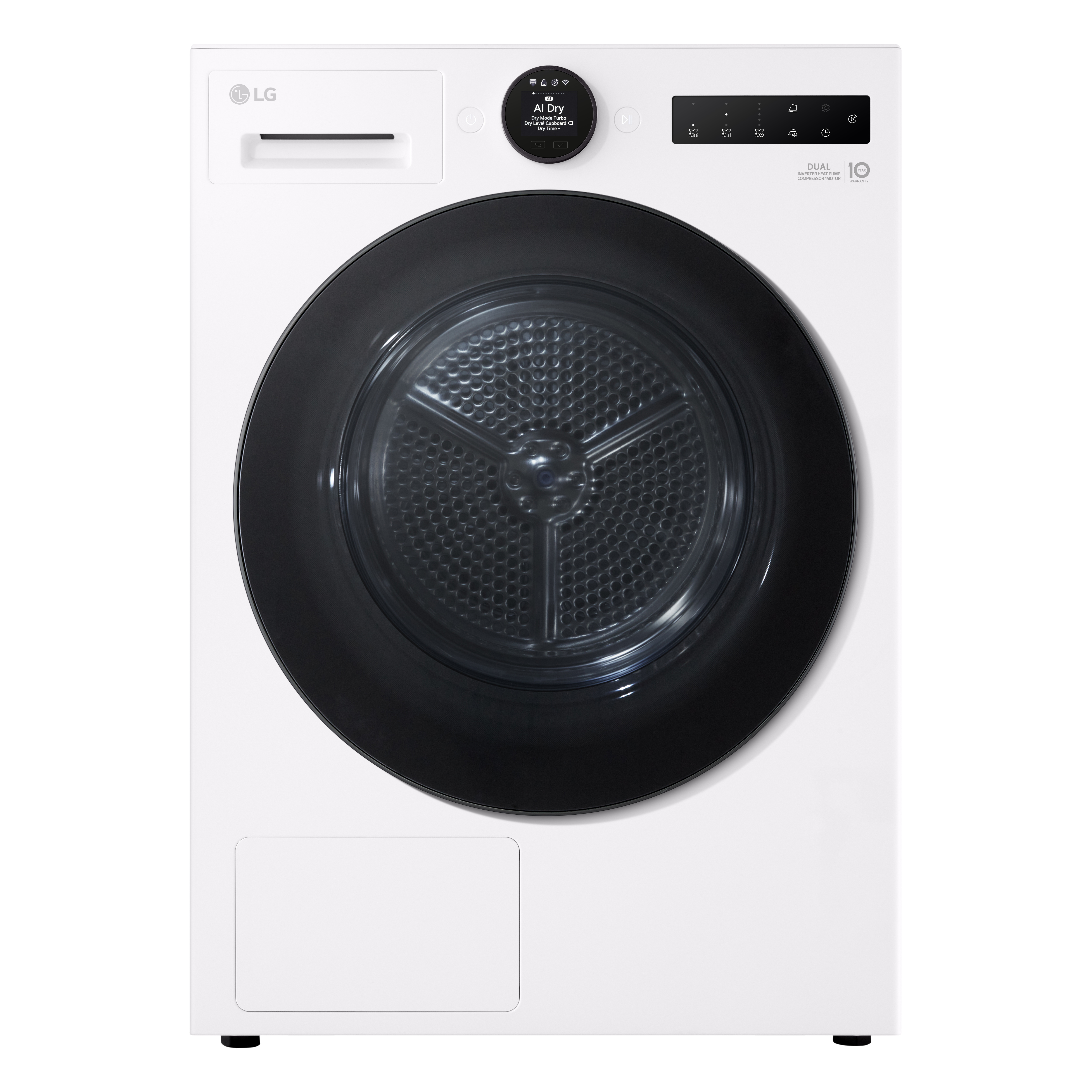 LG Series 7 AI Dry RHX7010TWB - 10 kg Heat Pump Tumble Dryer - White 
