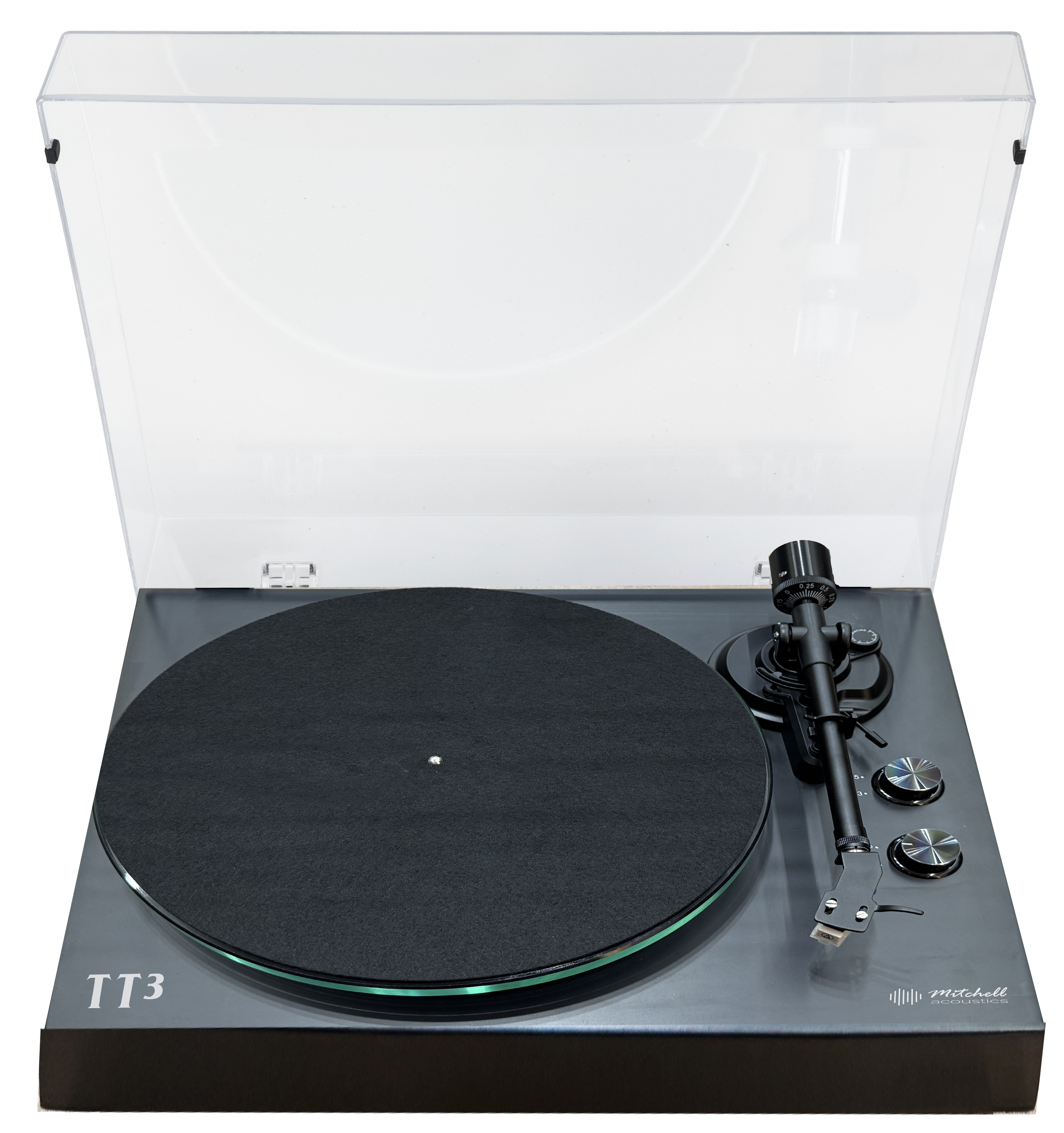 Mitch Acc UStream TT3 Bluetooth vinyl Turntable - Black