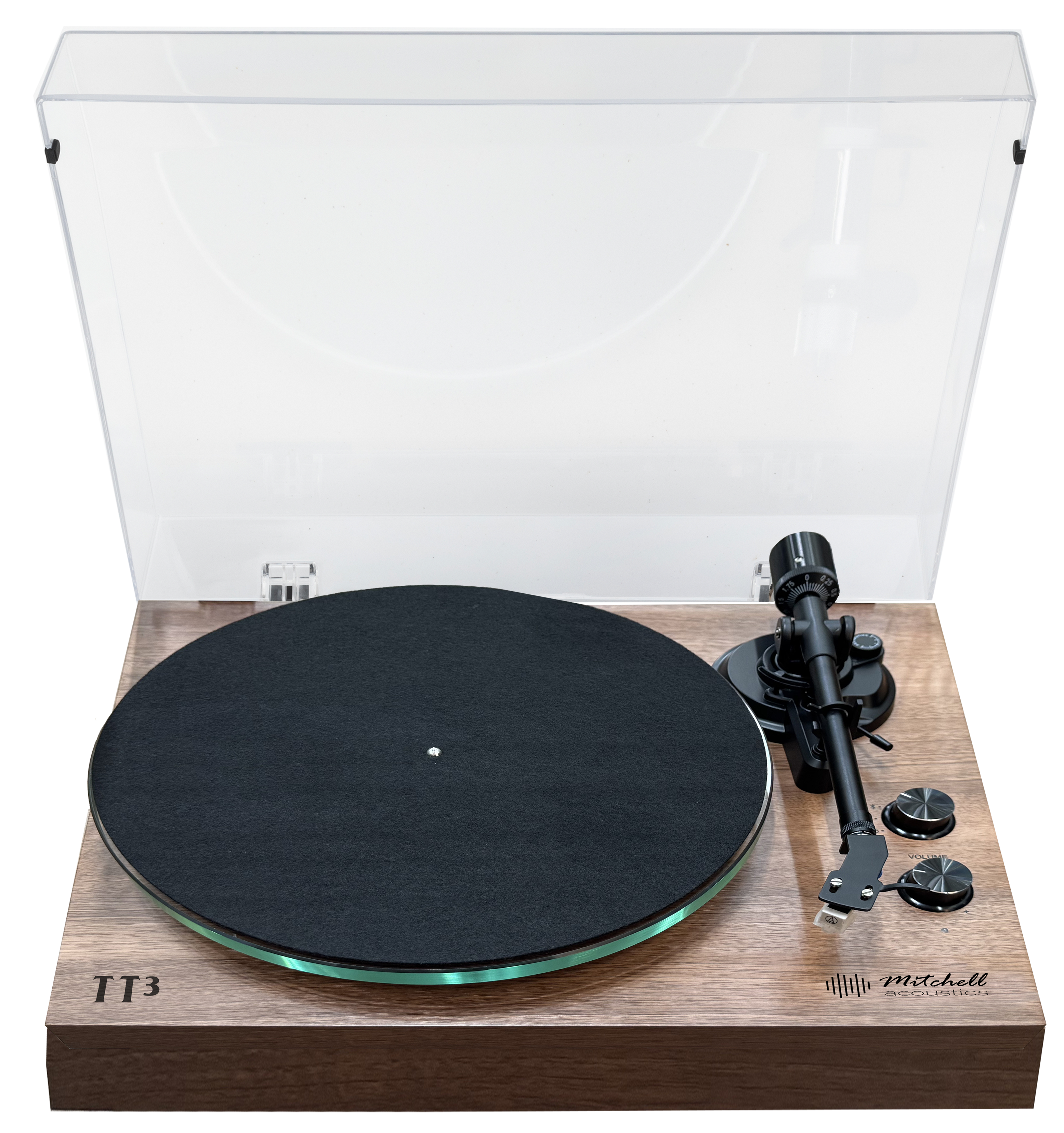 Mitch Acc UStream TT3 Bluetooth Vinyl Turntable - Walnut