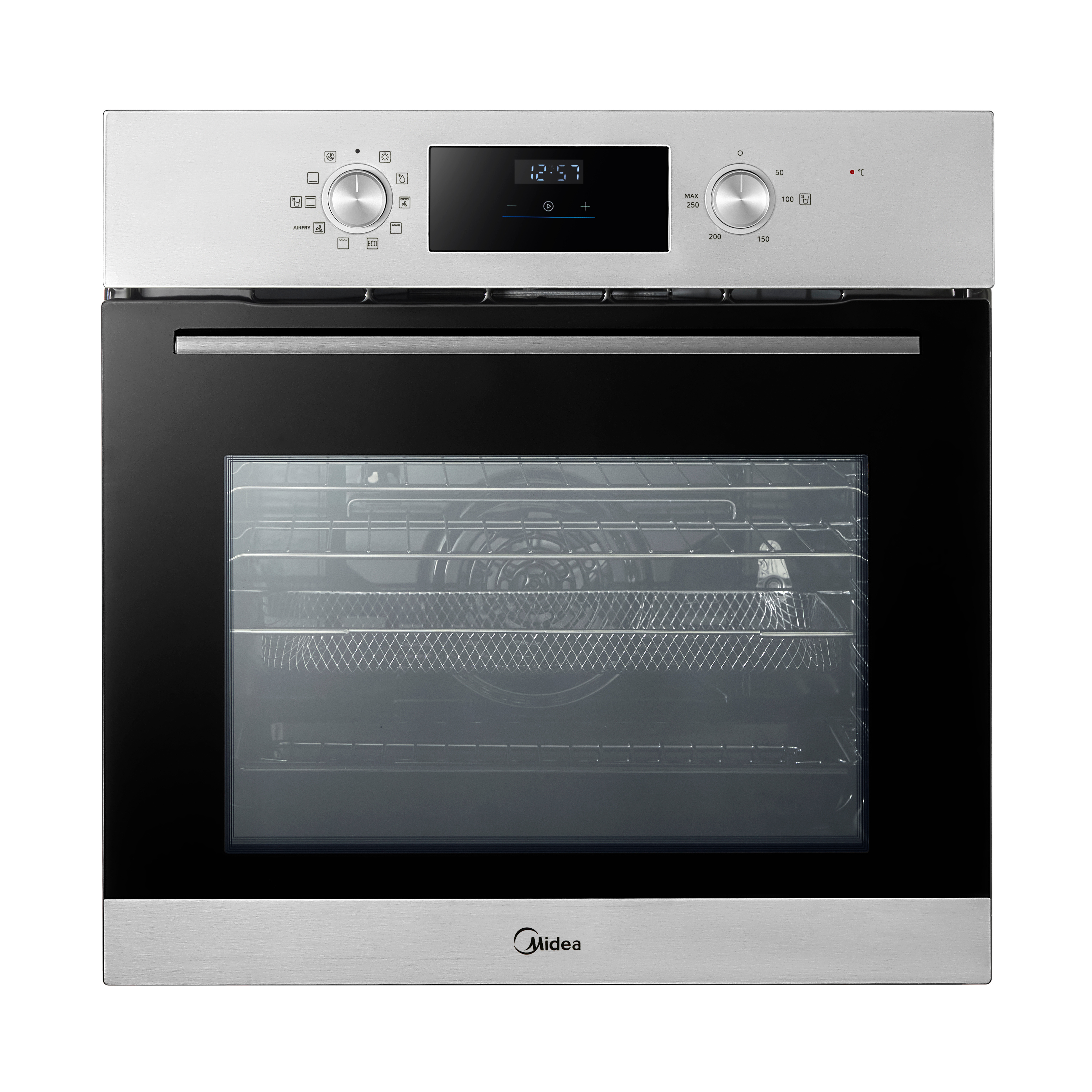 Midea Xpress Fry MBO65M90D2-SS Multifunction Built In Single Oven - Stainless Steel