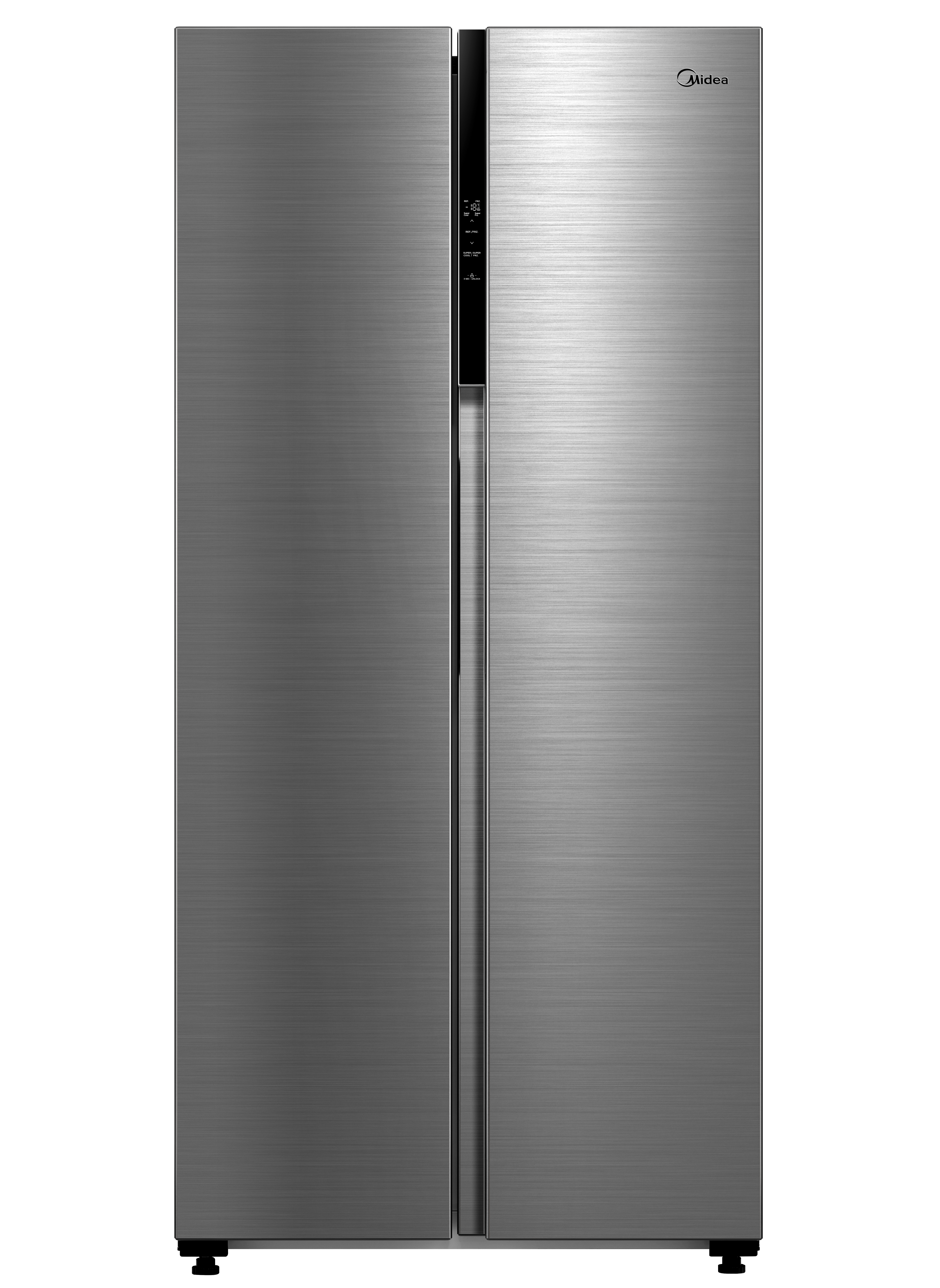 Midea MDRS619FGF46 83.5cm 460L Frost Free American Fridge Freezer - Stainless Steel