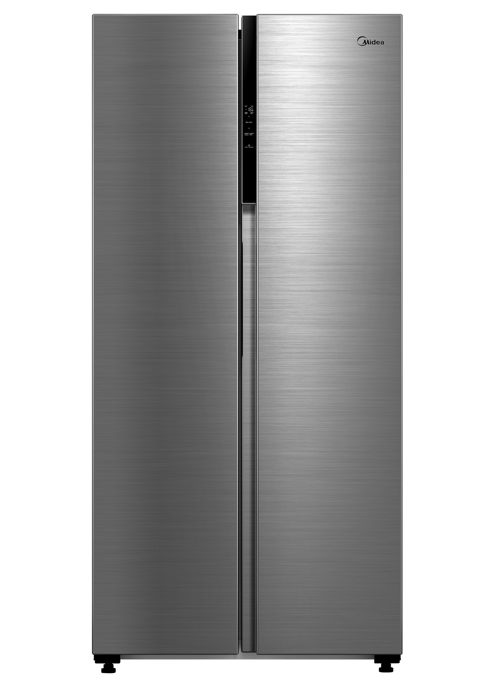 Midea MDRS619FGF46 83.5cm 460L Frost Free American Fridge Freezer - Stainless Steel