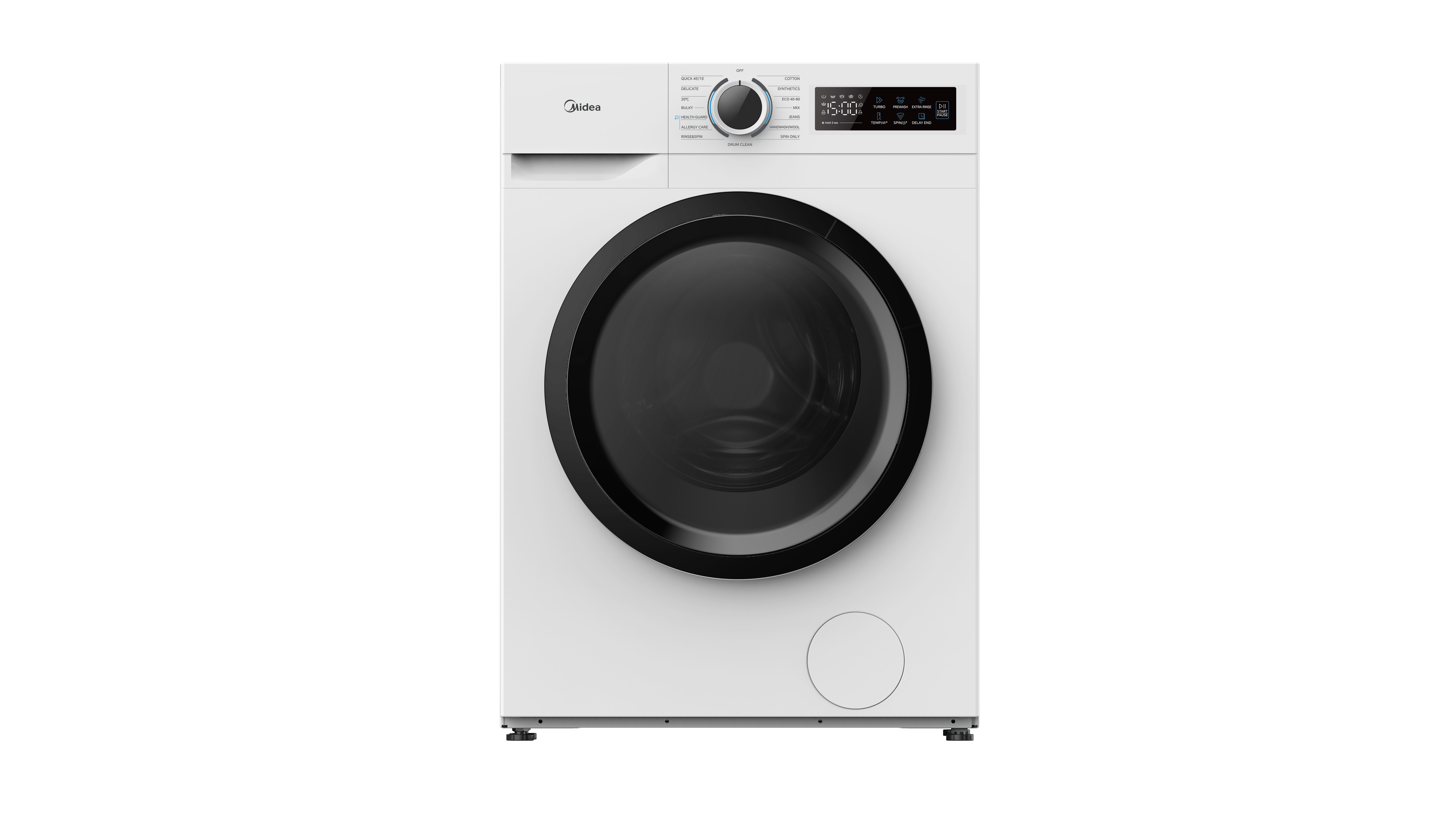 Midea MF110W100BA10WU 10kg 1400 Spin Washing Machine - White