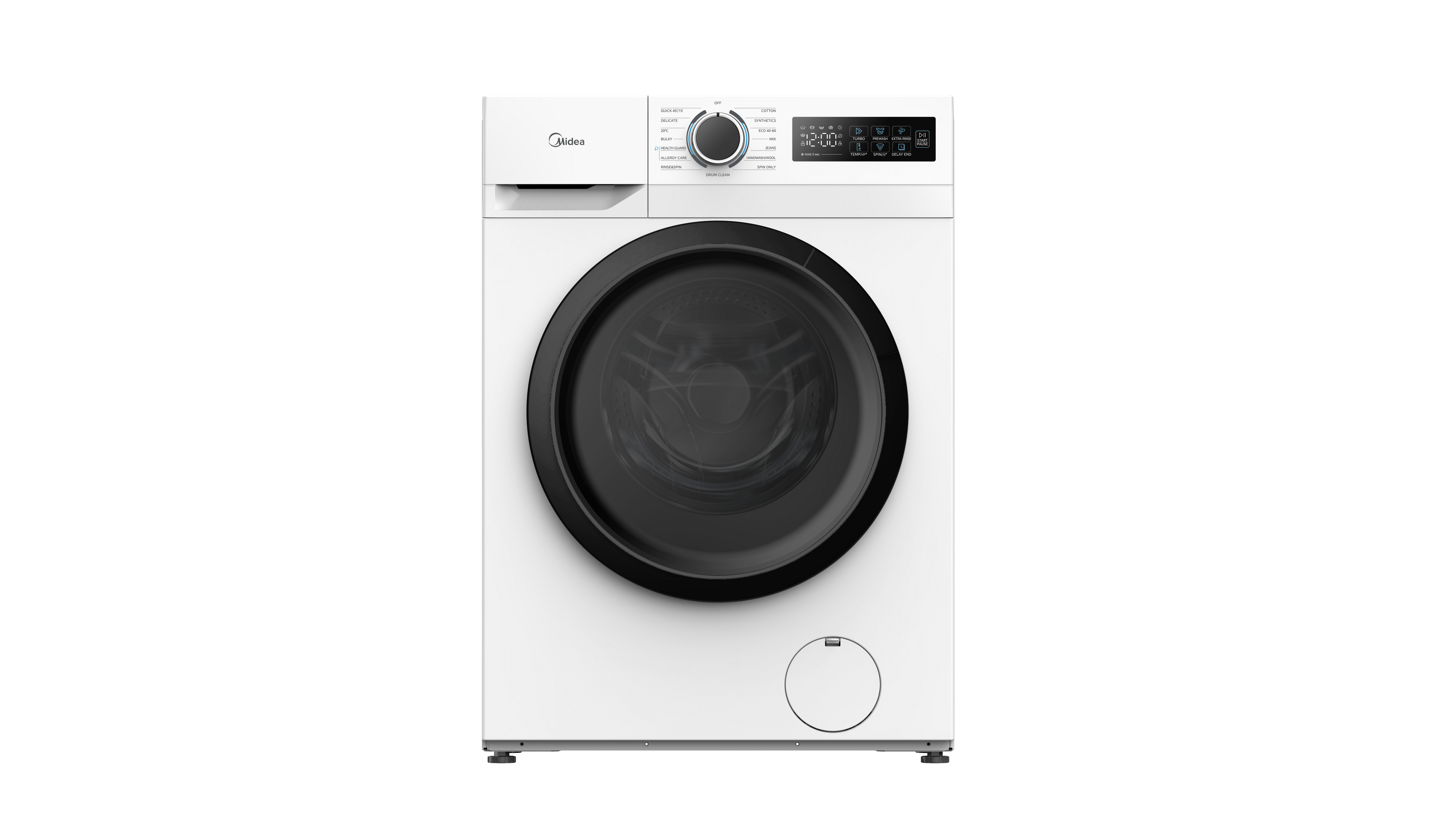 Midea MF110W80BA10/W-UK 8kg 1400 Spin Washing Machine - White
