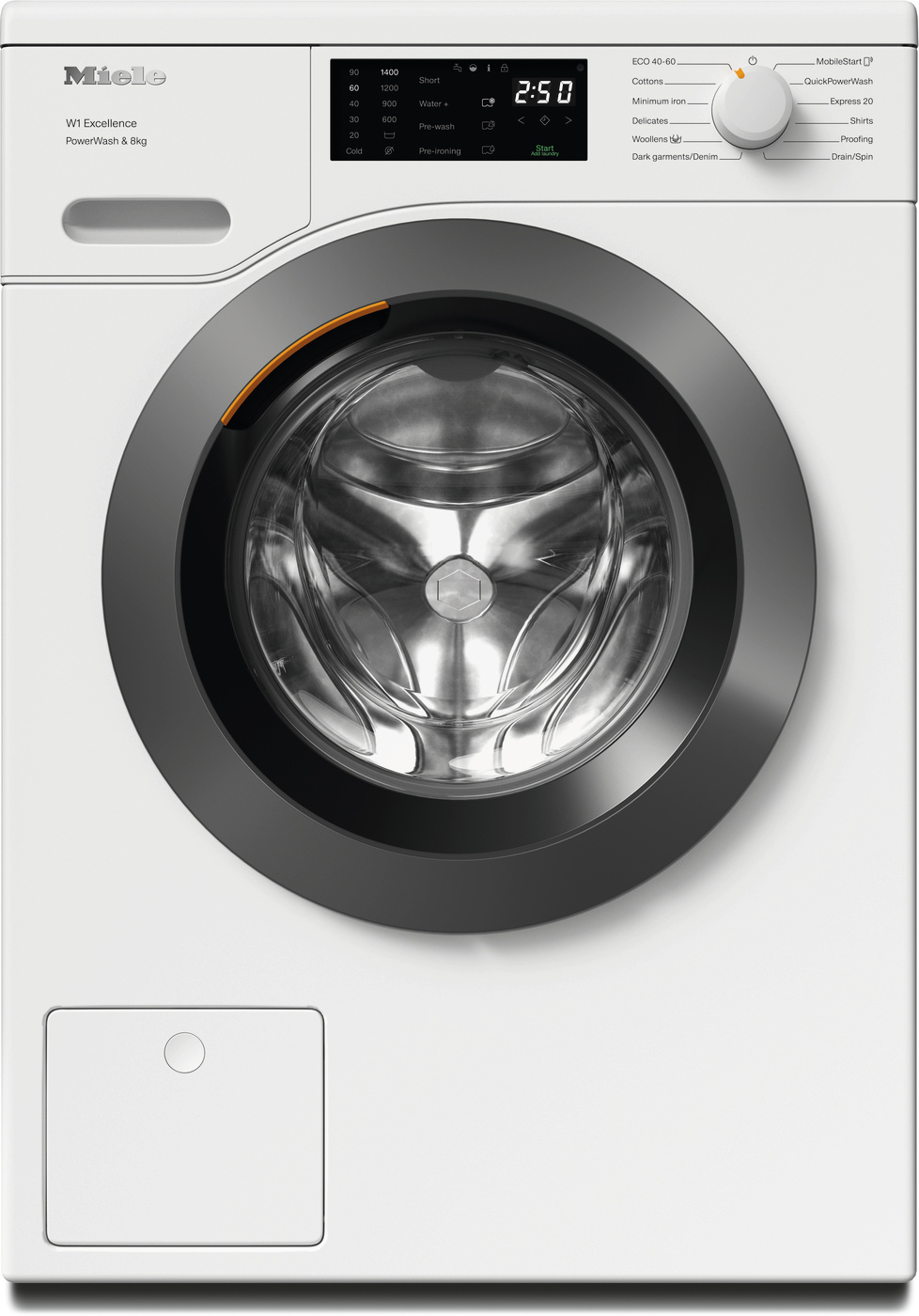 Miele WEB365 WCS 8kg 1400 Spin Washing Machine - Lotus White