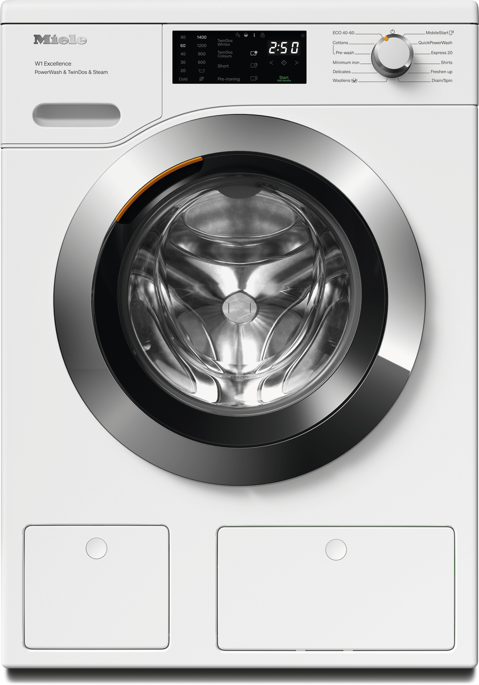 Miele WEG885 WCS 9kg 1400 Spin Washing Machine - Lotus White
