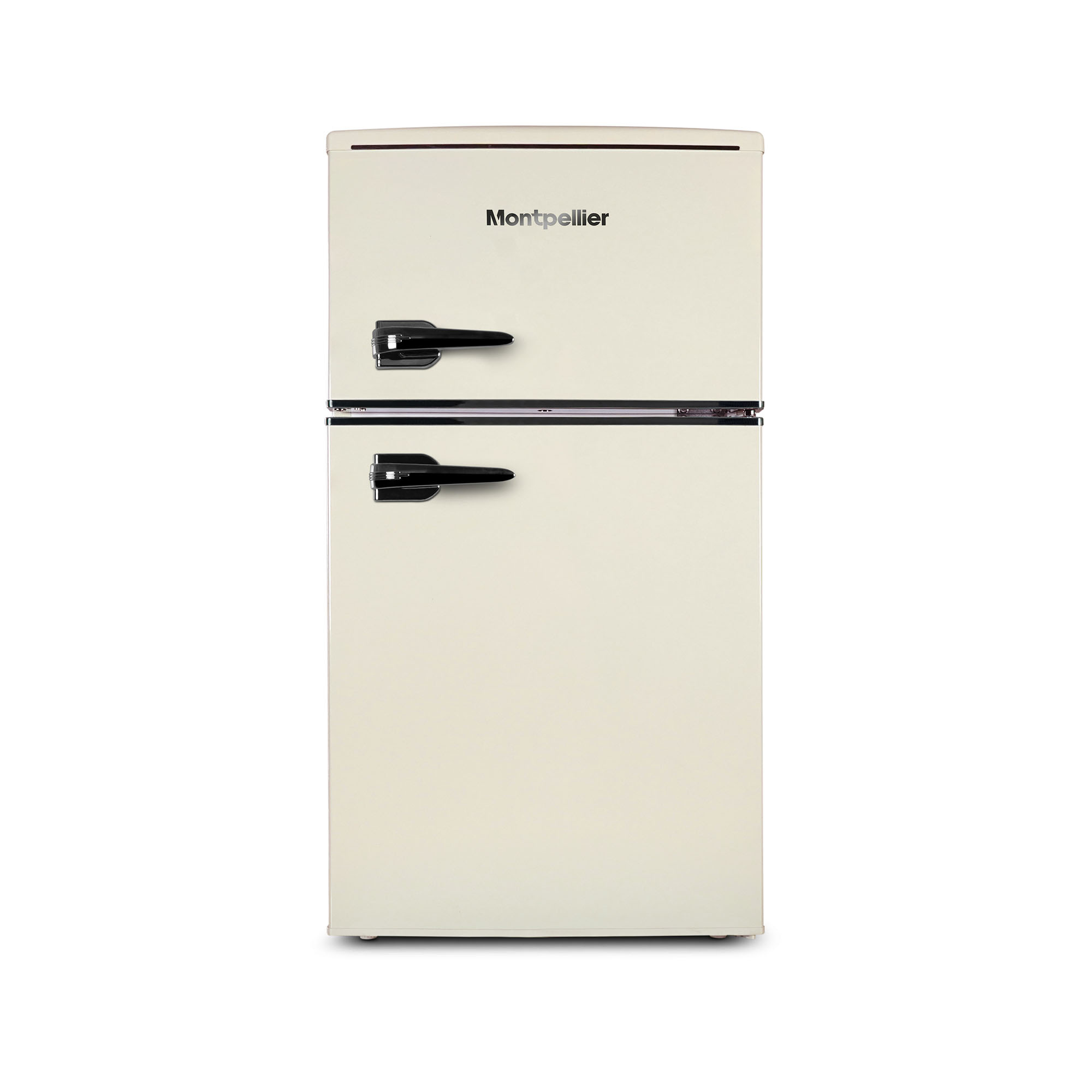 Montpellier MAB2035EC 45.3cm Undercounter Retro Fridge Freezer - Cream