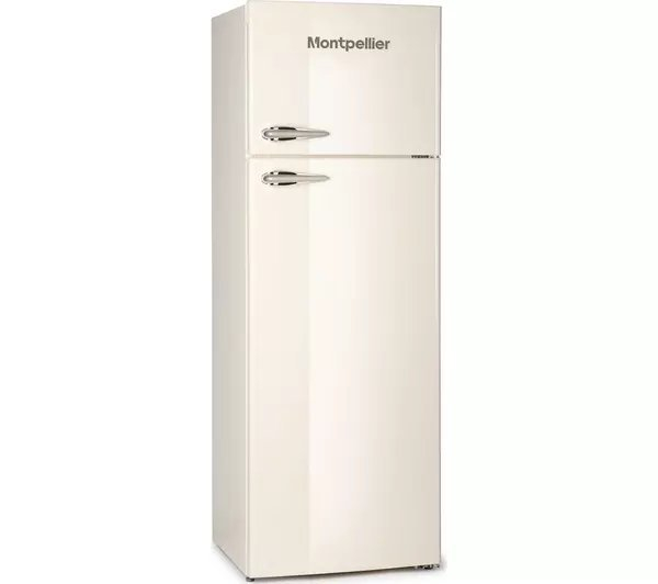 Montpellier MAB346C 60cm 80/20 Retro Manual Fridge Freezer - Cream