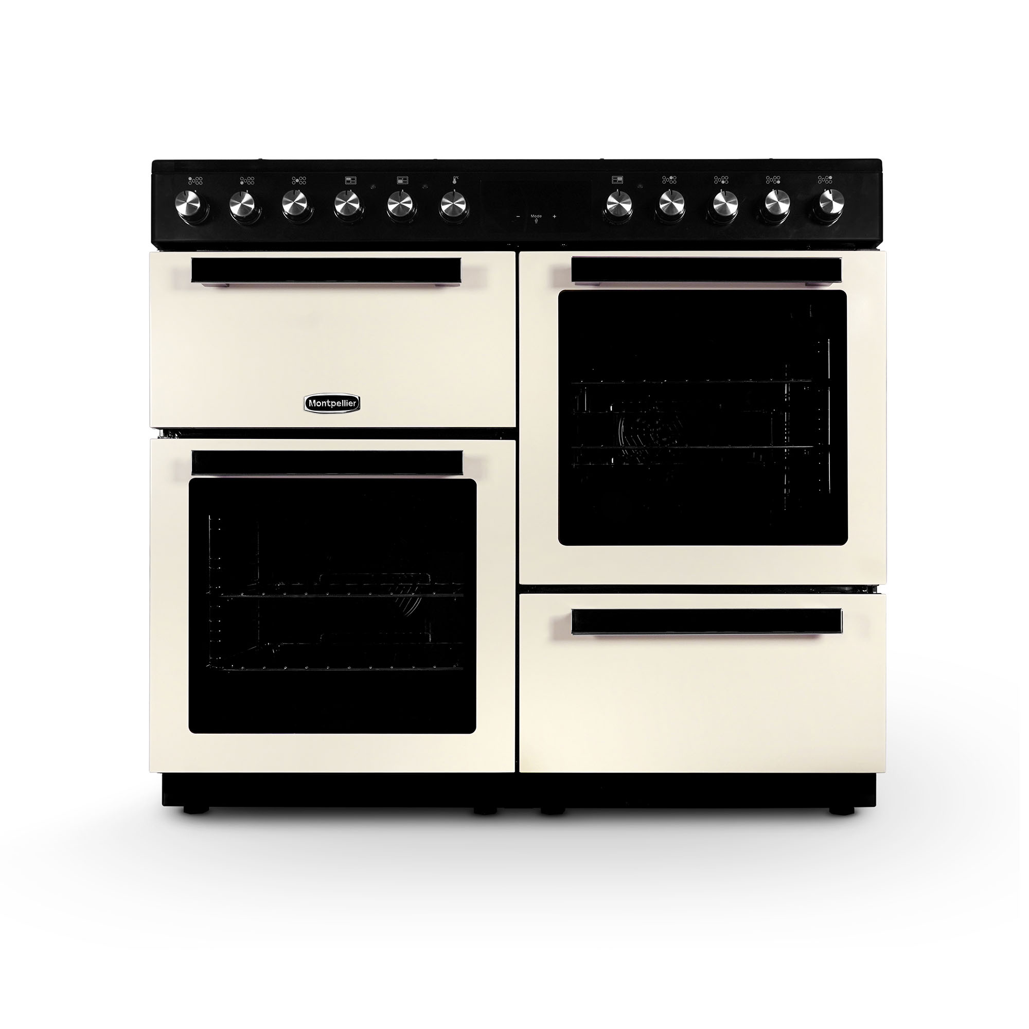 Montpellier MDFRC100C 100cm 7 Zone Dual Fuel Range Cooker - Cream