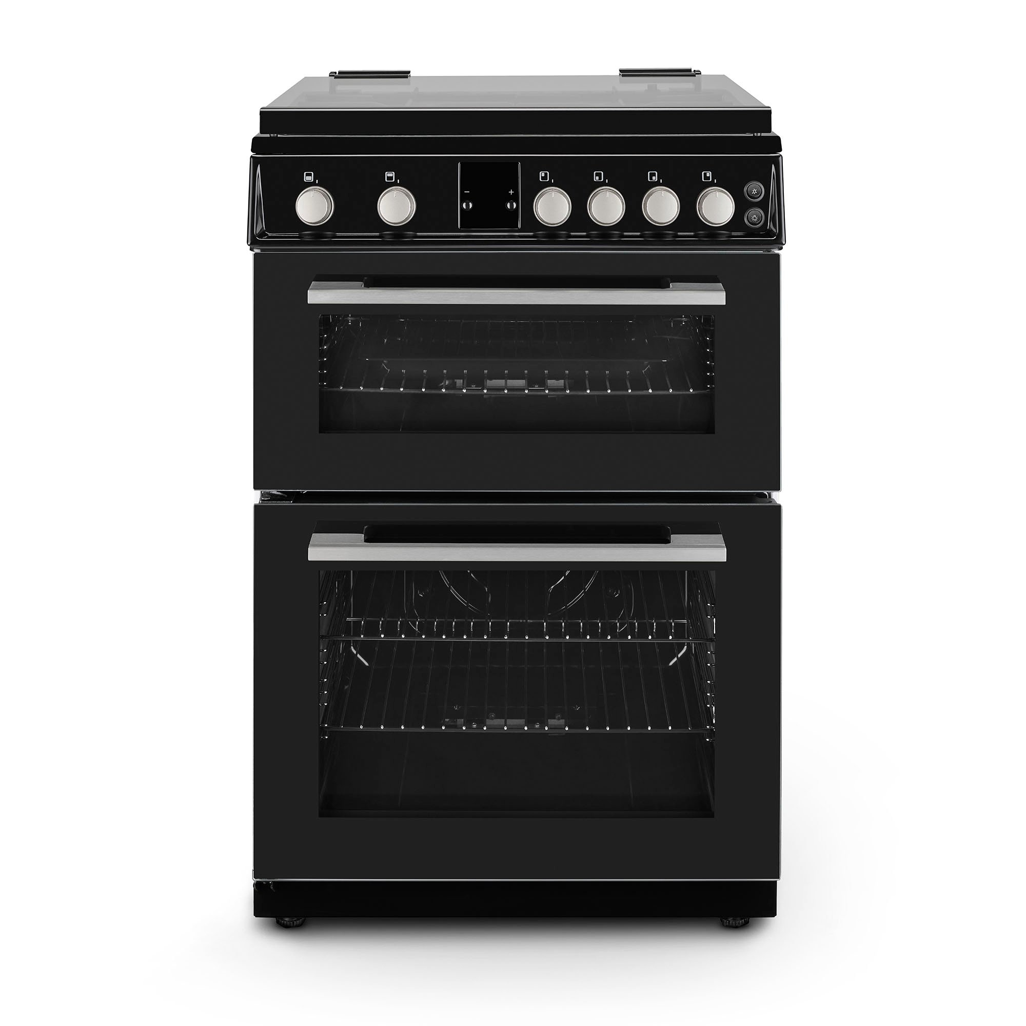 Montpellier MDOG60LK 60cm Double Oven Gas Cooker with Gas Hob Black