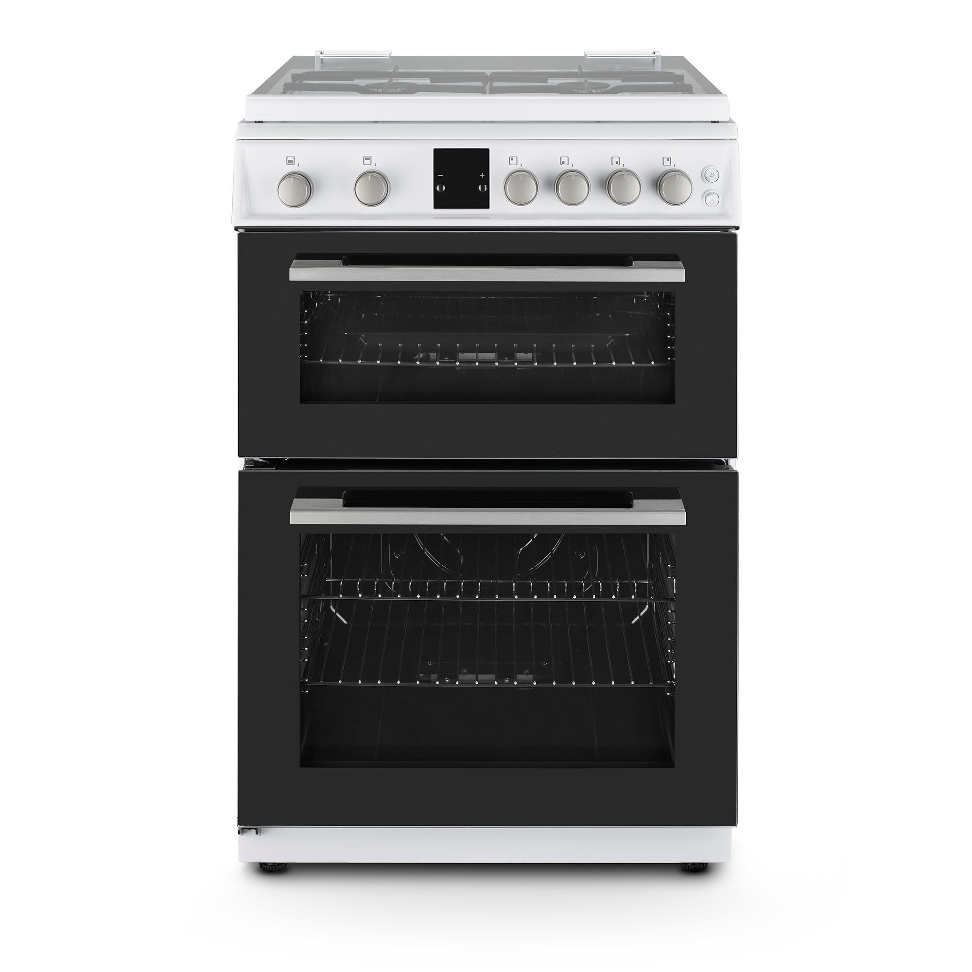 Montpellier MDOG60LW 60cm Double Oven Gas Cooker with Gas Hob - White