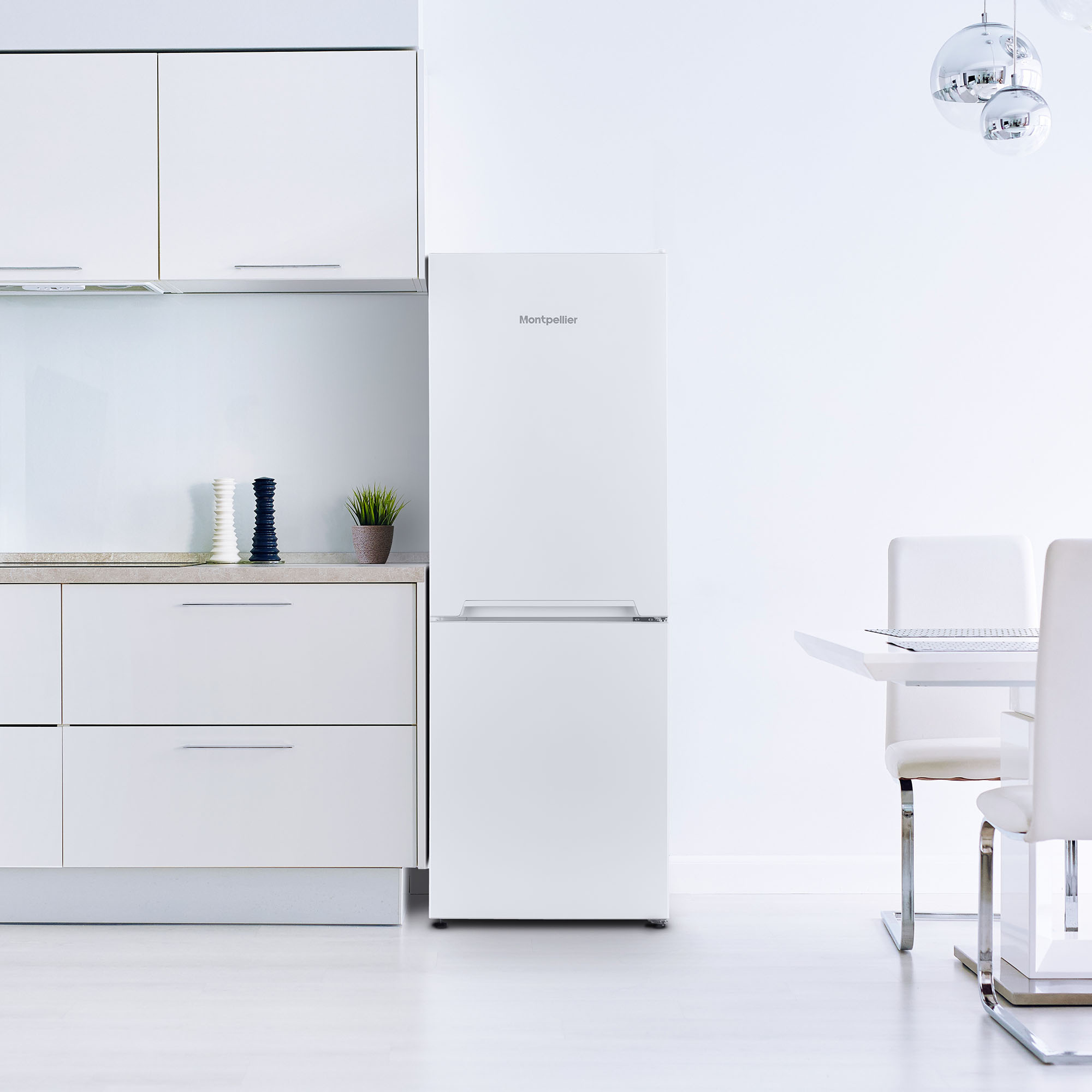 Montpellier MFF155EW 54cm 60/40 Frost Free Fridge Freezer - White