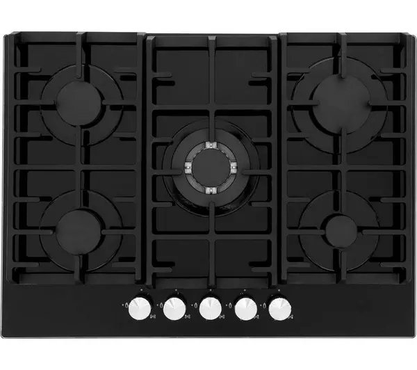 Montpellier MGH75BG 70cm Gas Hob - Black