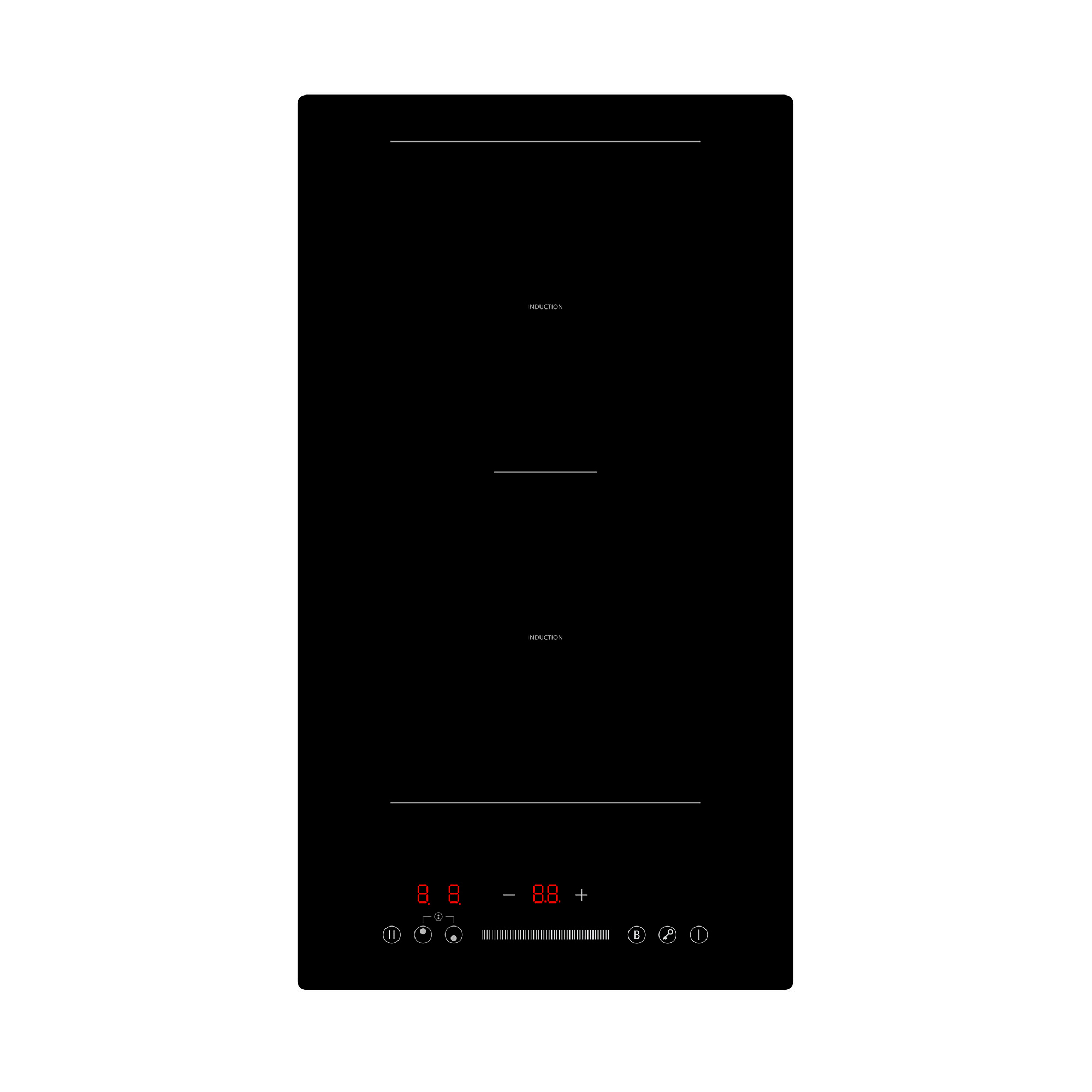 Montpellier MINH29 28.8cm 'Plug and Play' Induction Hob - Black Glass