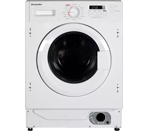Montpellier MIWD8614 8kg/6kg 1400 Spin Integrated Washer Dryer - White
