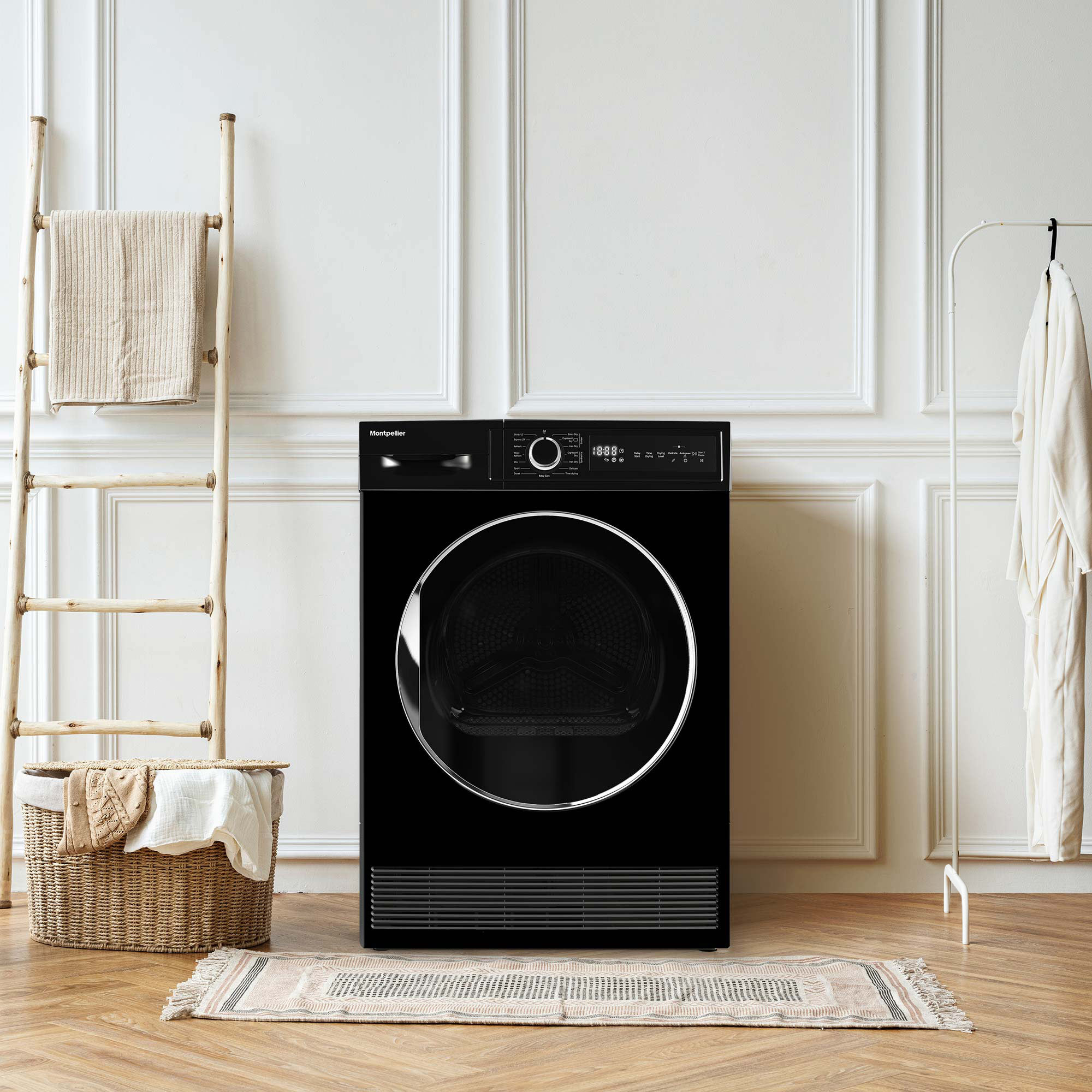 Montpellier MTDC8SDK 8kg Condenser Tumble Dryer - Black