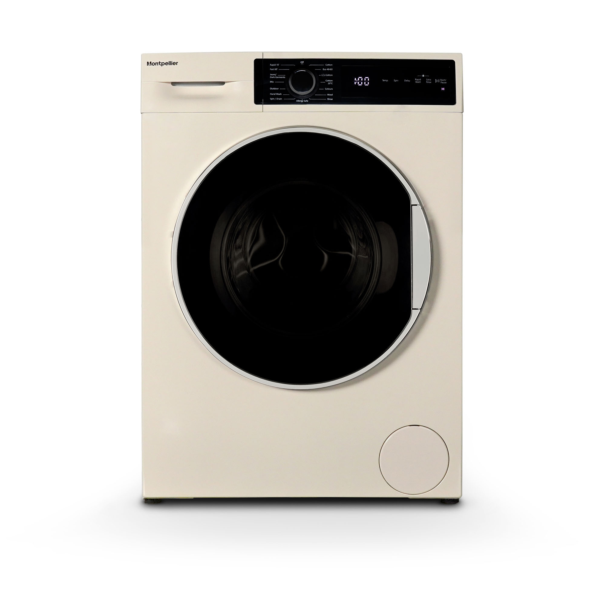 Montpellier MWM814BLC 8kg 1400 Spin Washing Machine - Cream